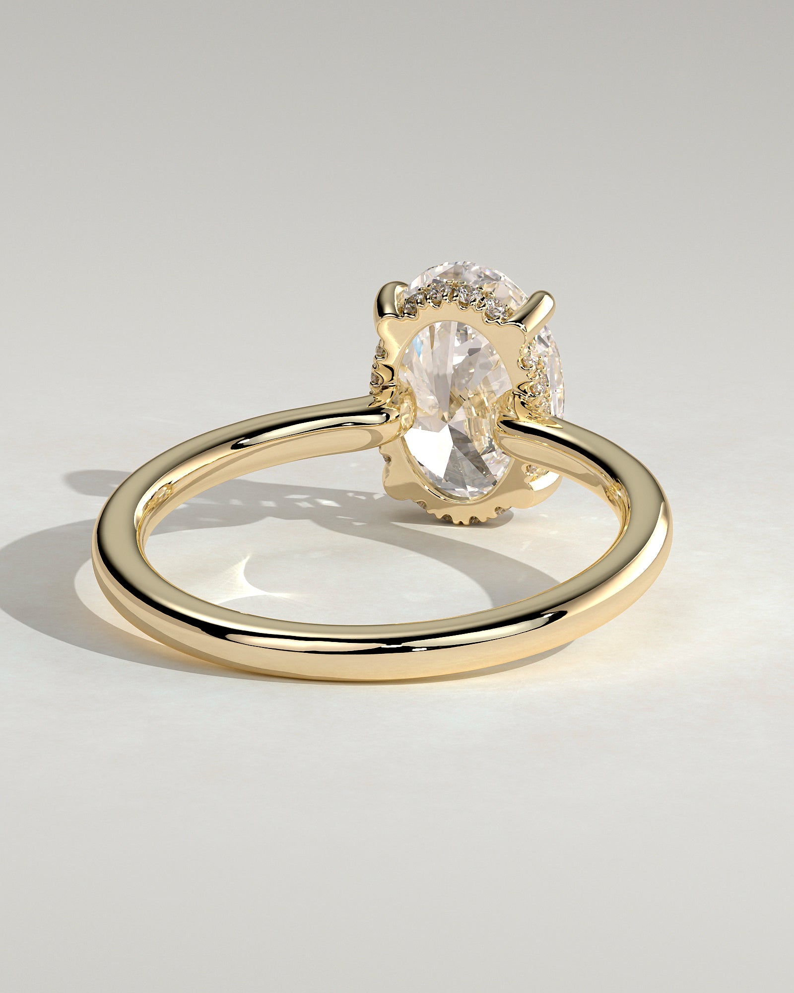 Round Halo, Pave & Split Shank Engagement Ring – 1.93 CT Lab Grown Diamond