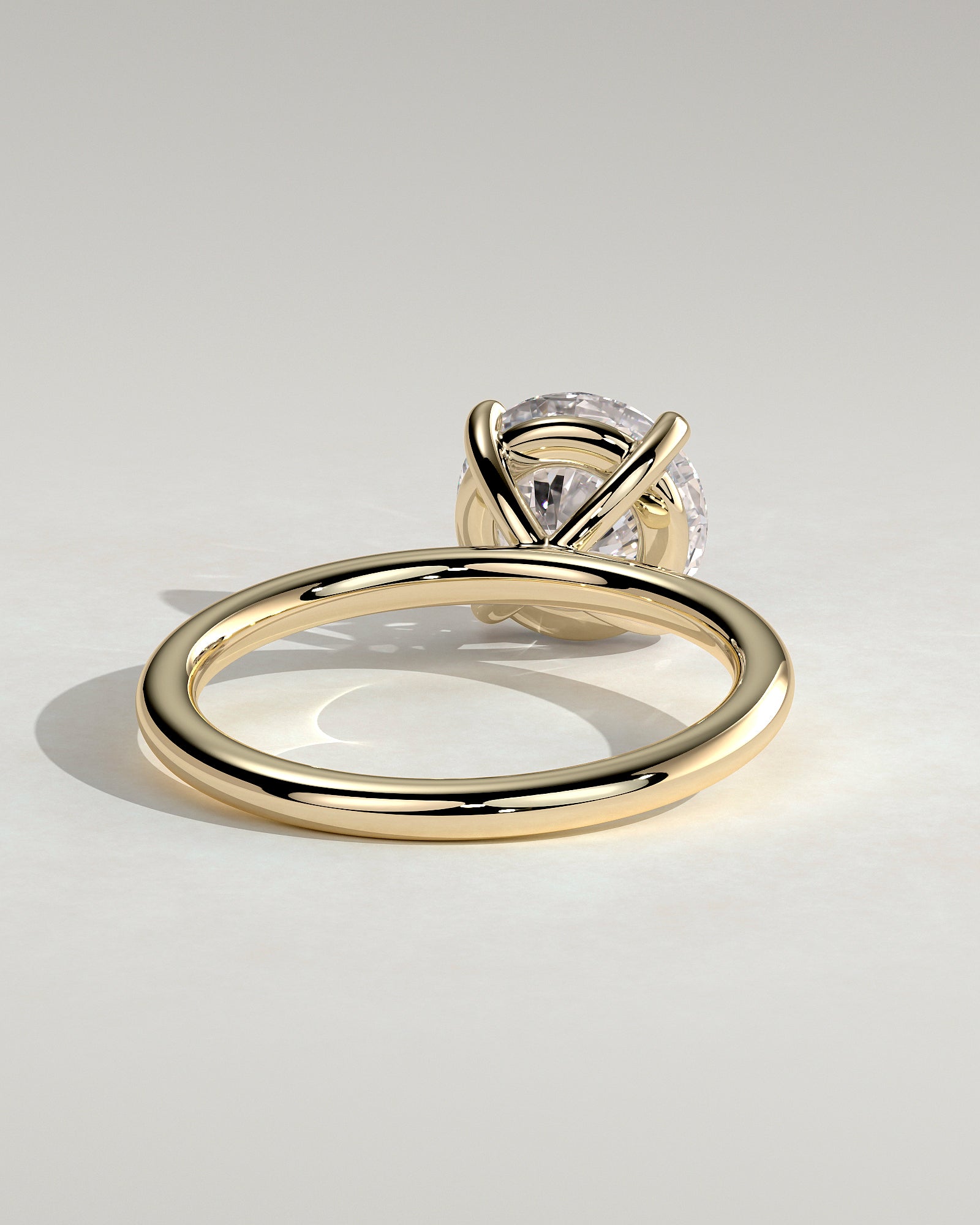 Round Halo, Pave & Split Shank Engagement Ring – 1.93 CT Lab Grown Diamond