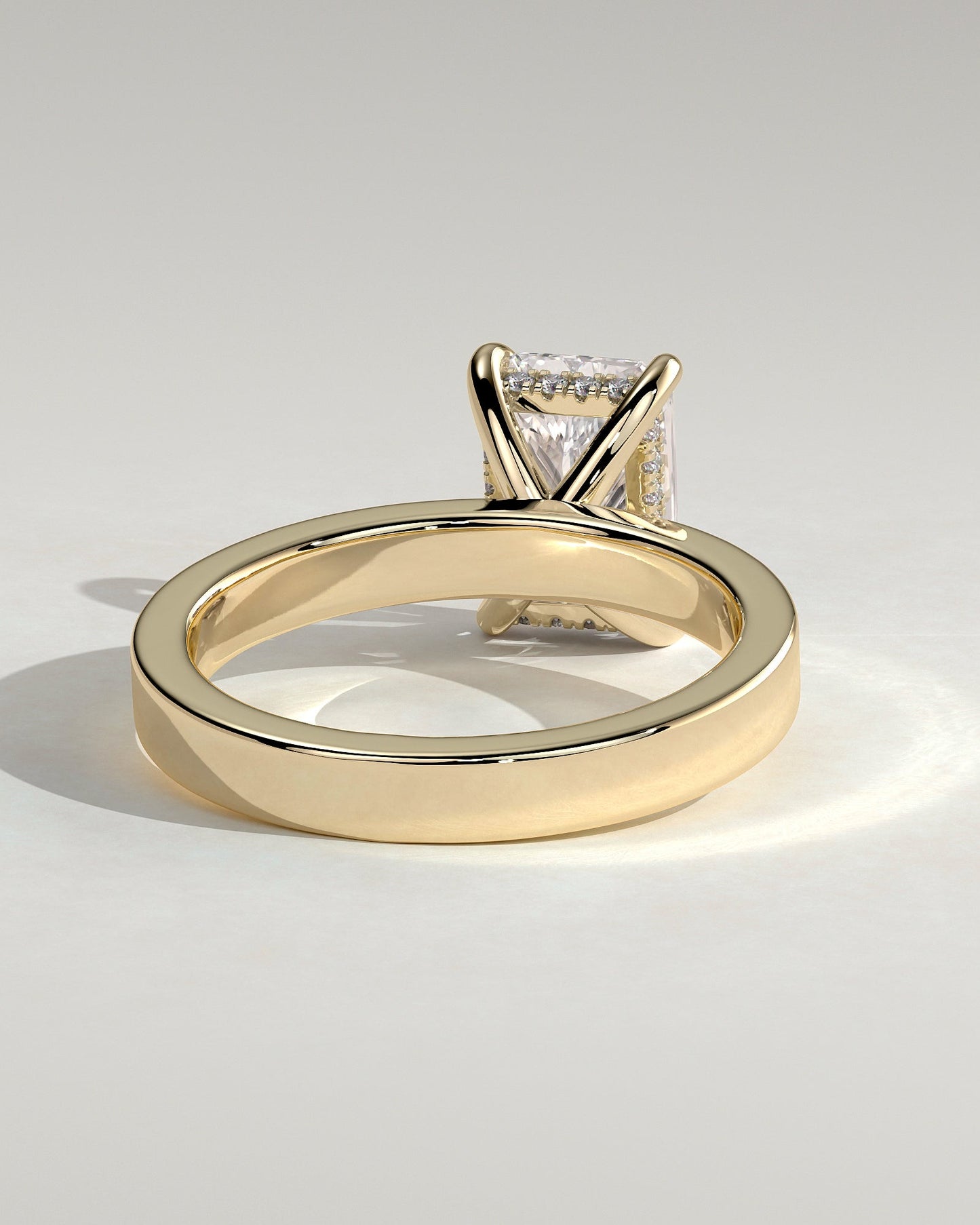 Round Halo, Pave & Split Shank Engagement Ring – 1.93 CT Lab Grown Diamond