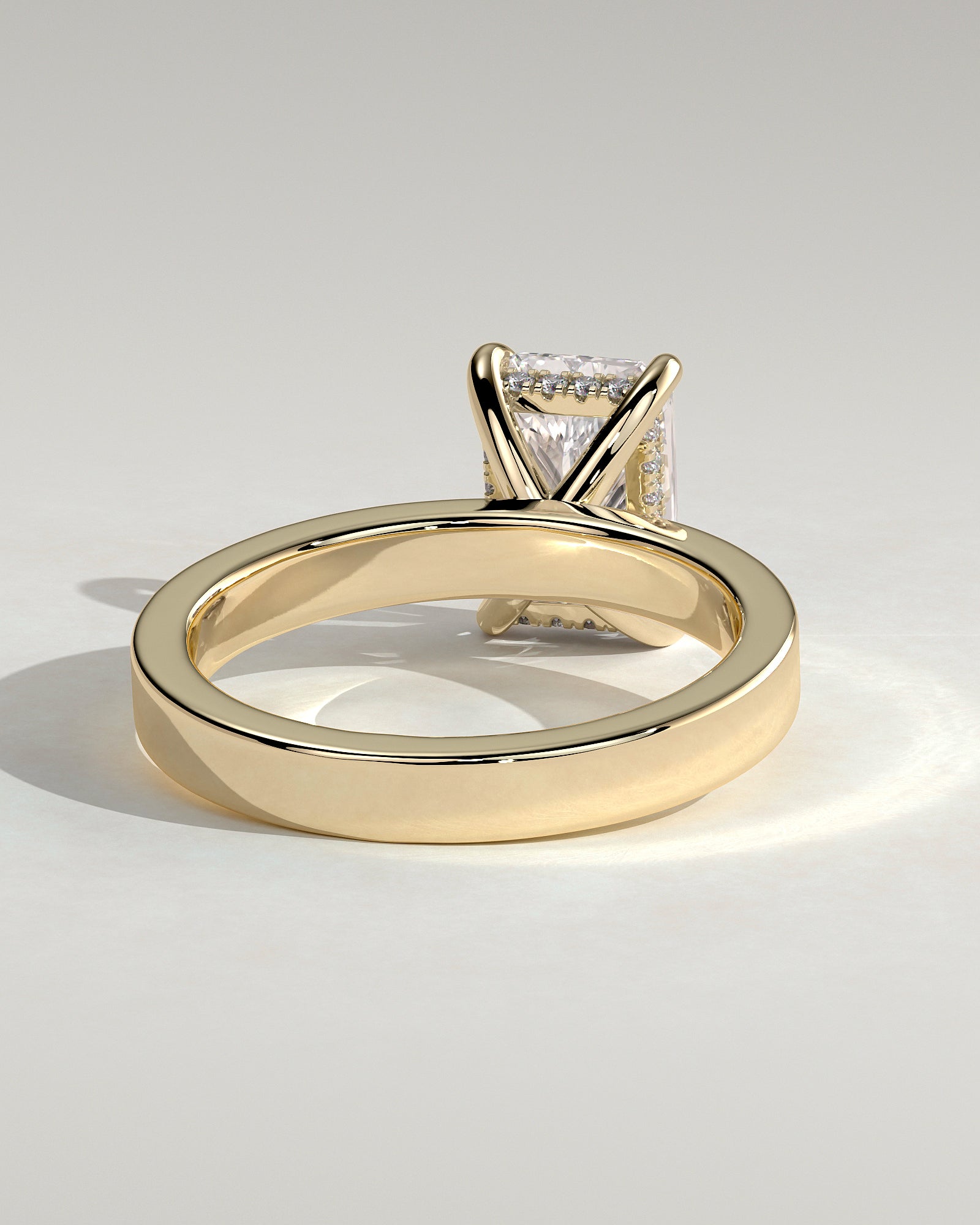 Round Halo, Pave & Split Shank Engagement Ring – 1.93 CT Lab Grown Diamond