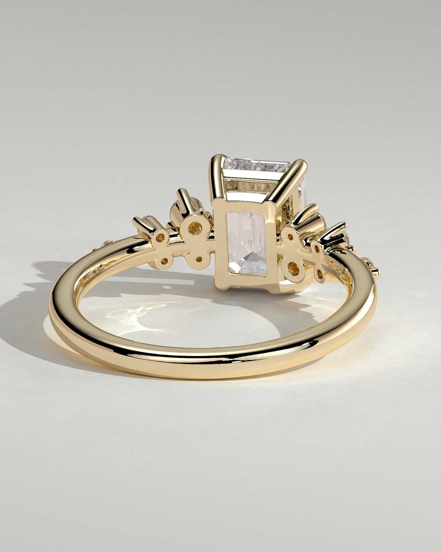 Round Halo, Pave & Split Shank Engagement Ring – 1.93 CT Lab Grown Diamond