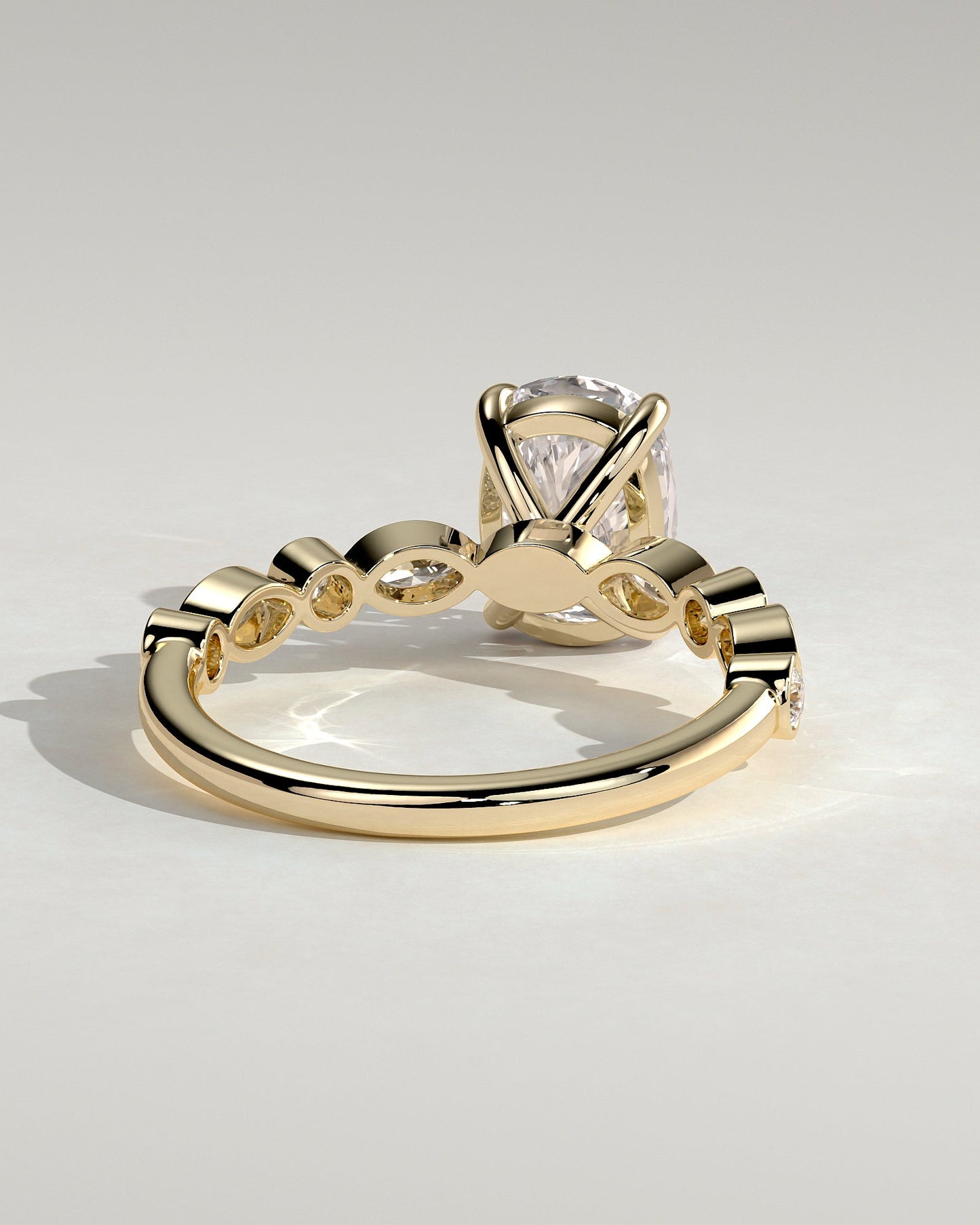Round Halo, Pave & Split Shank Engagement Ring – 1.93 CT Lab Grown Diamond