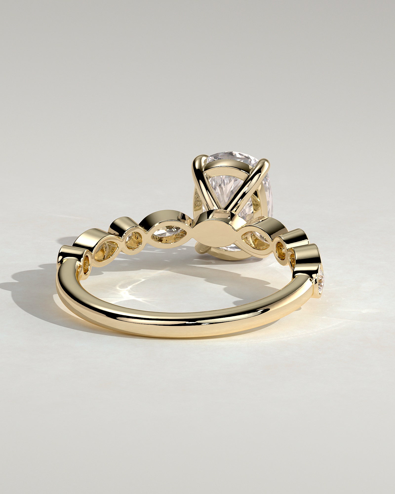 Round Halo, Pave & Split Shank Engagement Ring – 1.93 CT Lab Grown Diamond