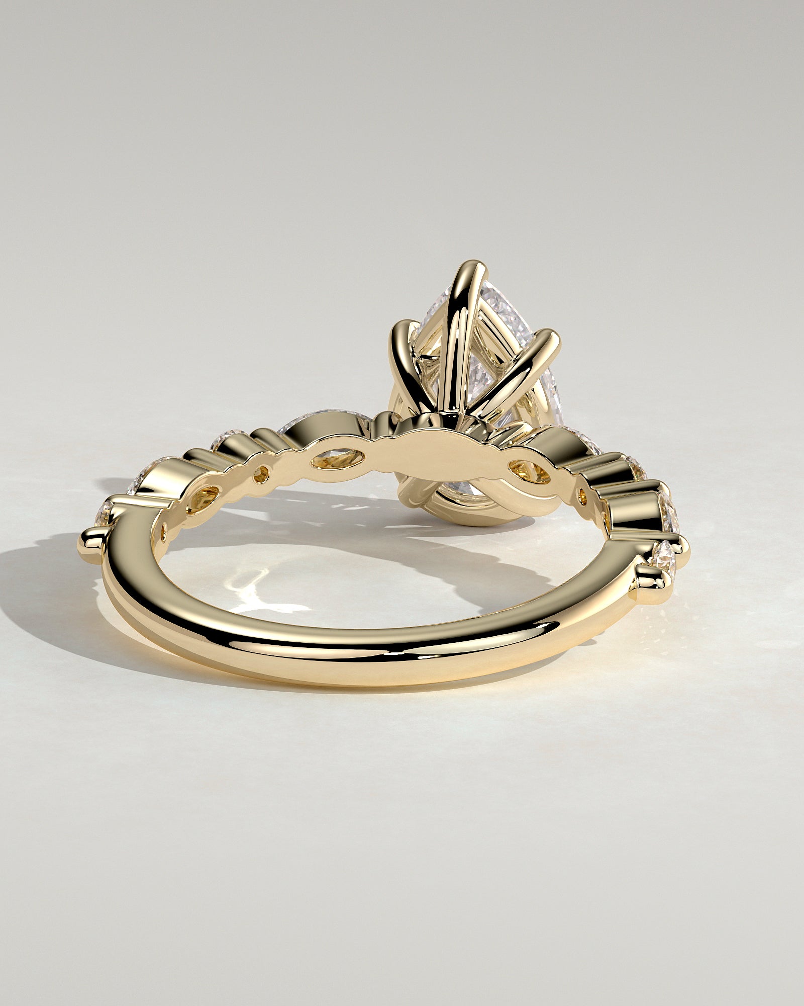 Round Halo, Pave & Split Shank Engagement Ring – 1.93 CT Lab Grown Diamond