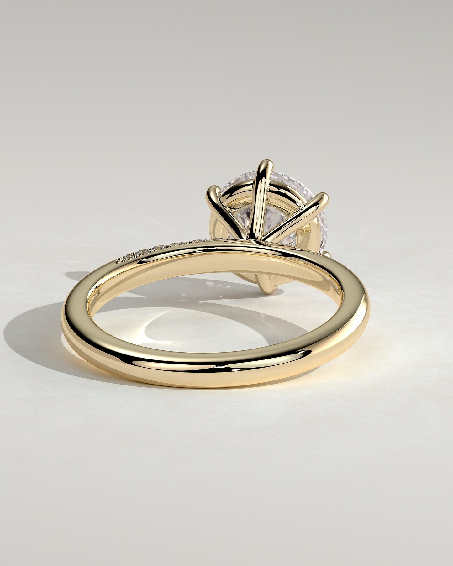 Round Halo, Pave & Split Shank Engagement Ring – 1.93 CT Lab Grown Diamond