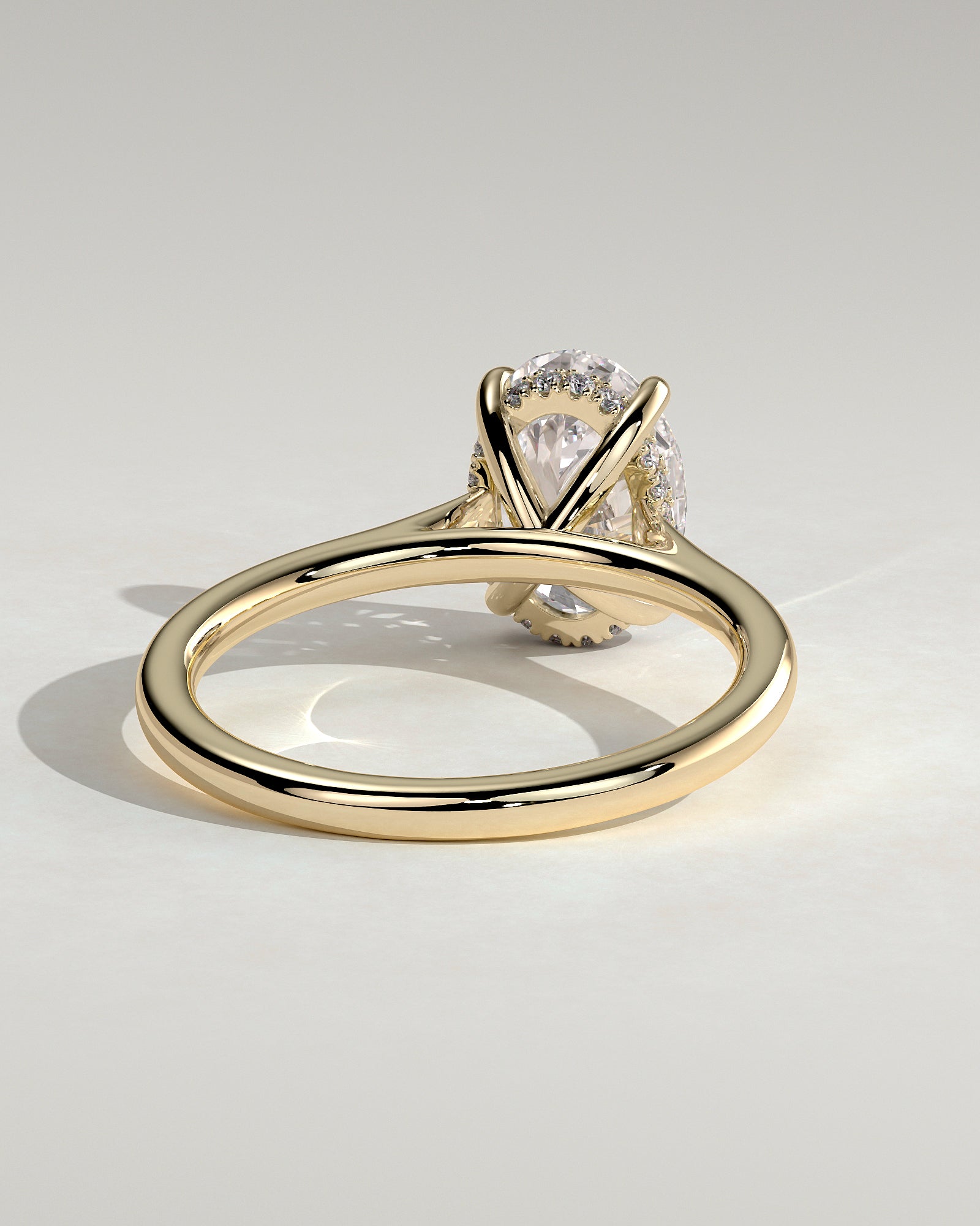 Round Halo, Pave & Split Shank Engagement Ring – 1.93 CT Lab Grown Diamond