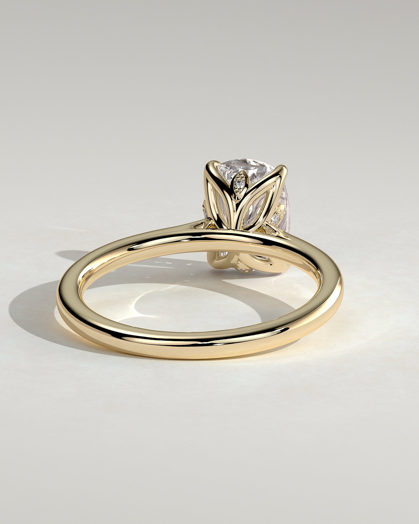 Round Halo, Pave & Split Shank Engagement Ring – 1.93 CT Lab Grown Diamond