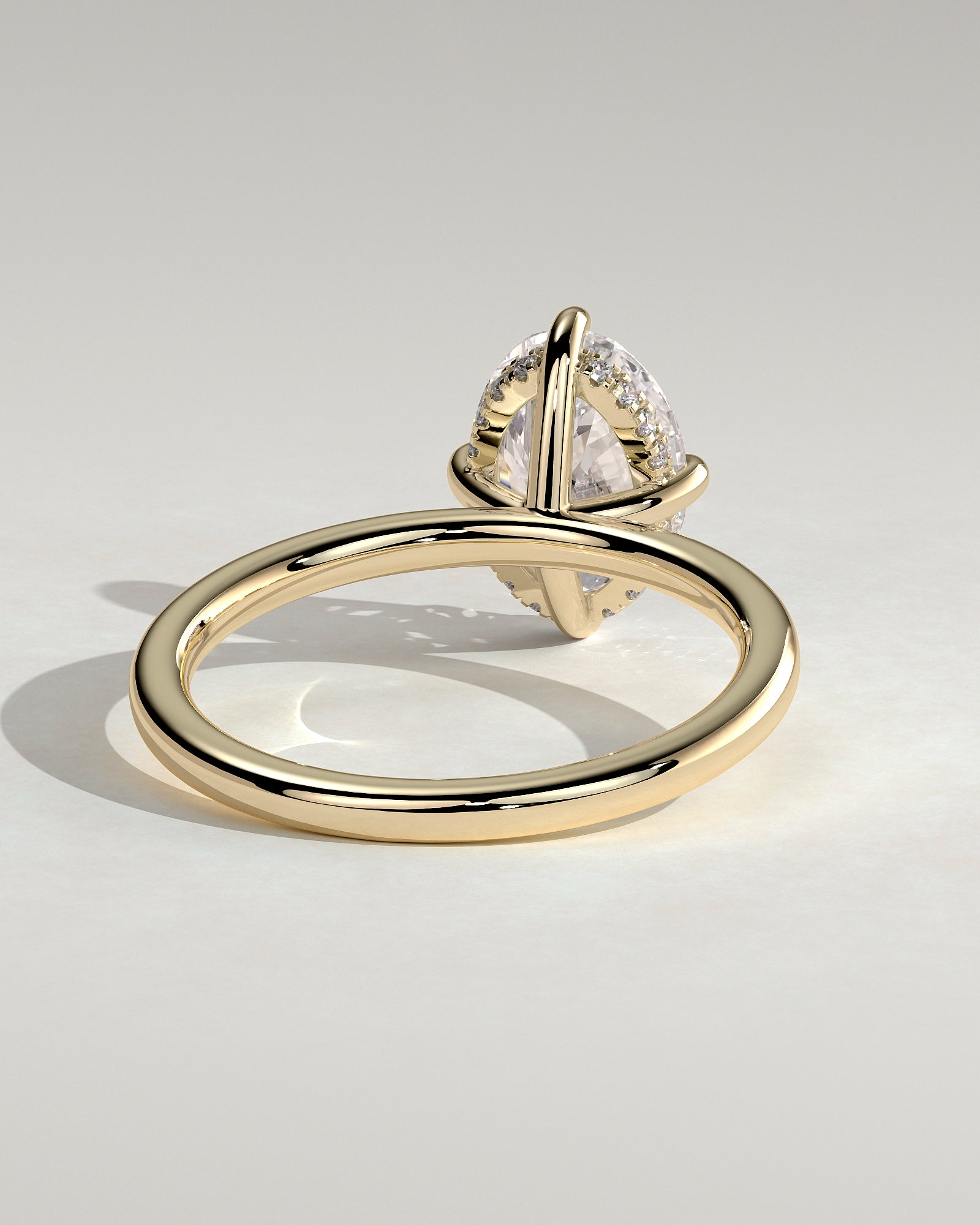 Round Halo, Pave & Split Shank Engagement Ring – 1.93 CT Lab Grown Diamond