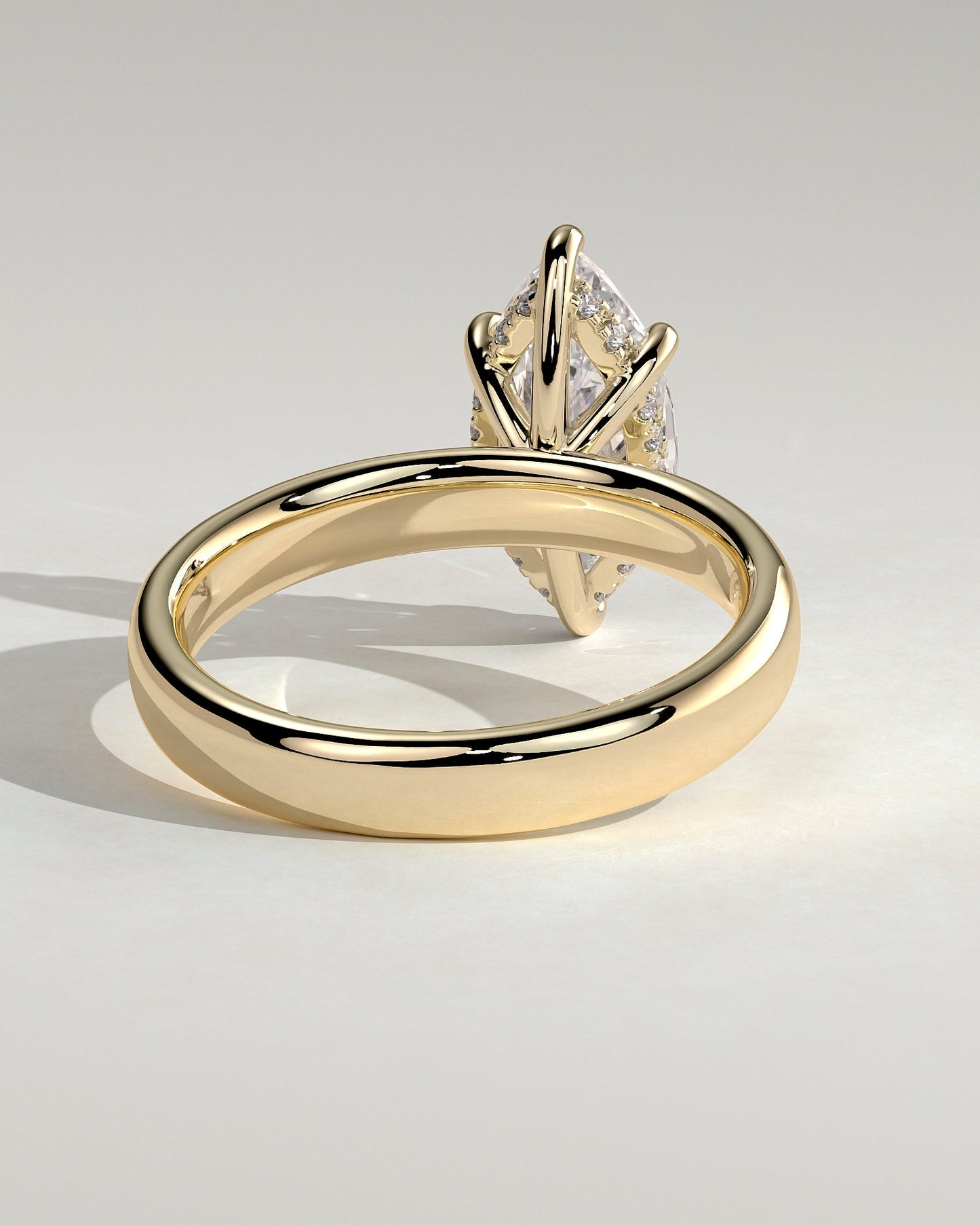 Round Halo, Pave & Split Shank Engagement Ring – 1.93 CT Lab Grown Diamond