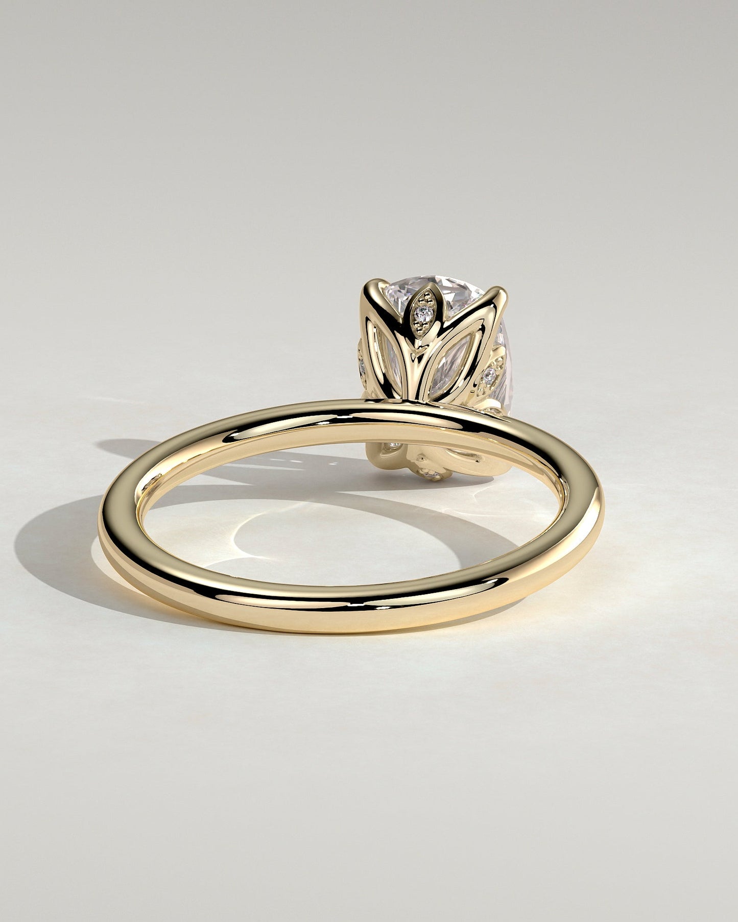 Round Halo, Pave & Split Shank Engagement Ring – 1.93 CT Lab Grown Diamond
