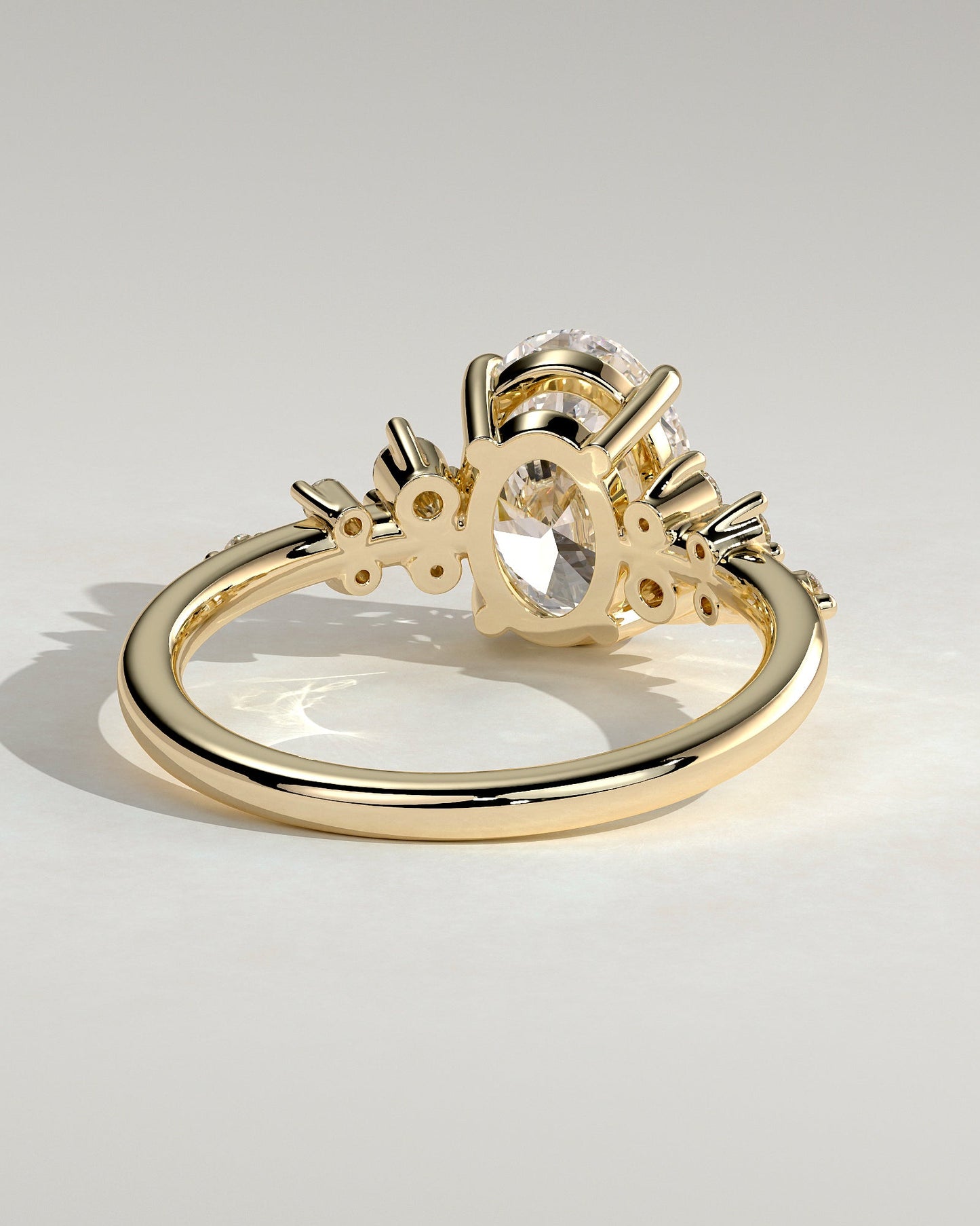 Round Halo, Pave & Split Shank Engagement Ring – 1.93 CT Lab Grown Diamond