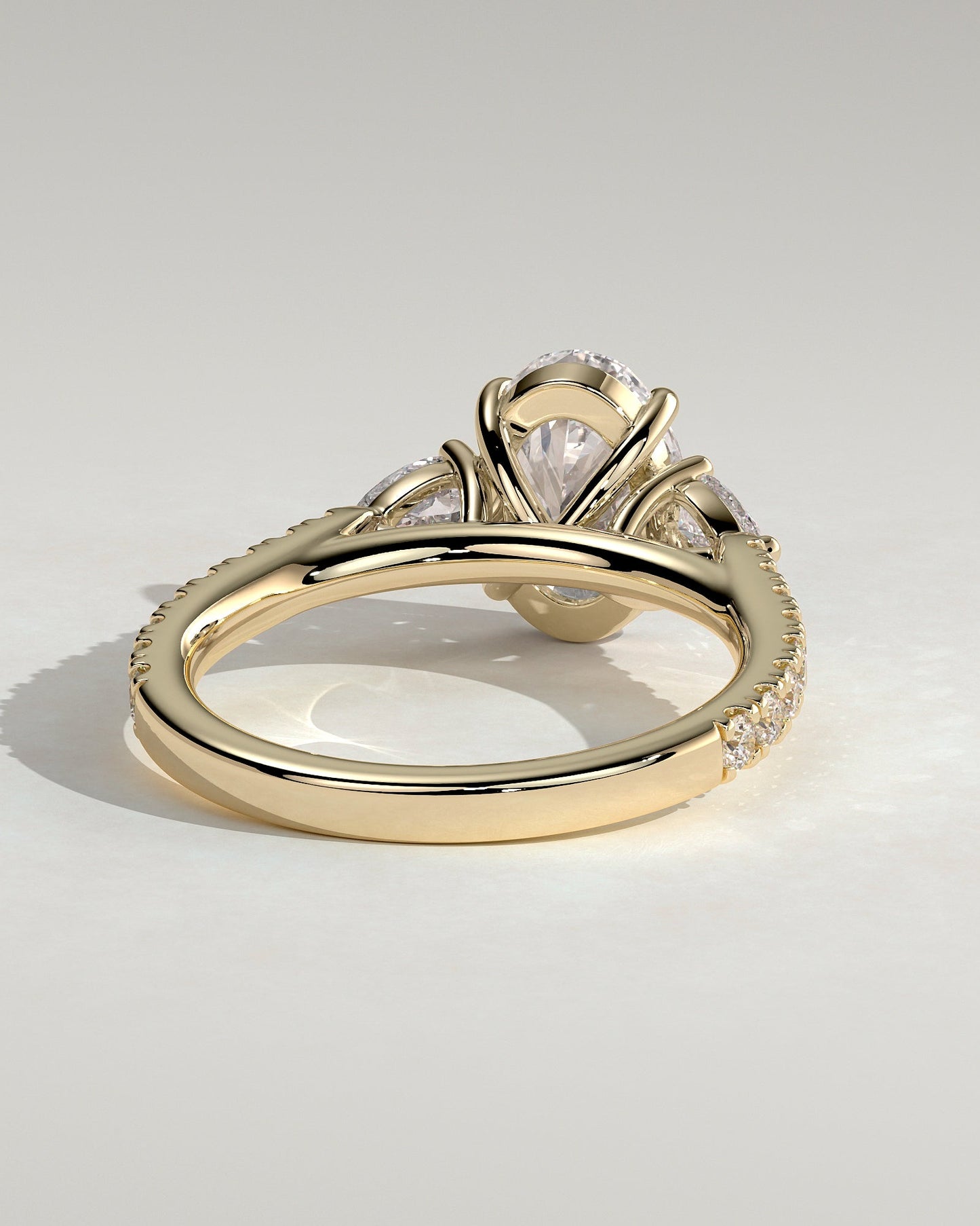 Round Halo, Pave & Split Shank Engagement Ring – 1.93 CT Lab Grown Diamond