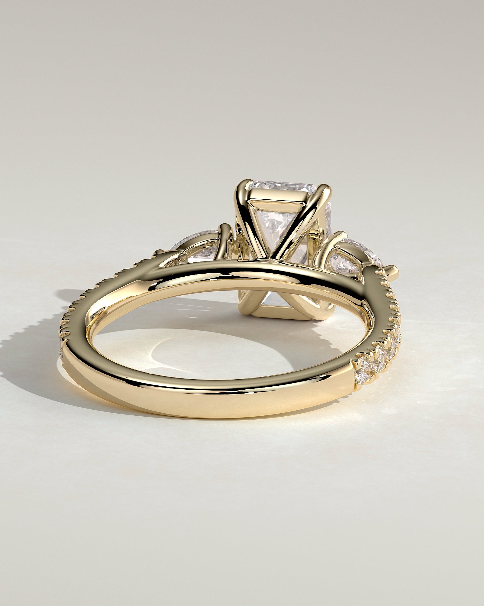 Round Halo, Pave & Split Shank Engagement Ring – 1.93 CT Lab Grown Diamond
