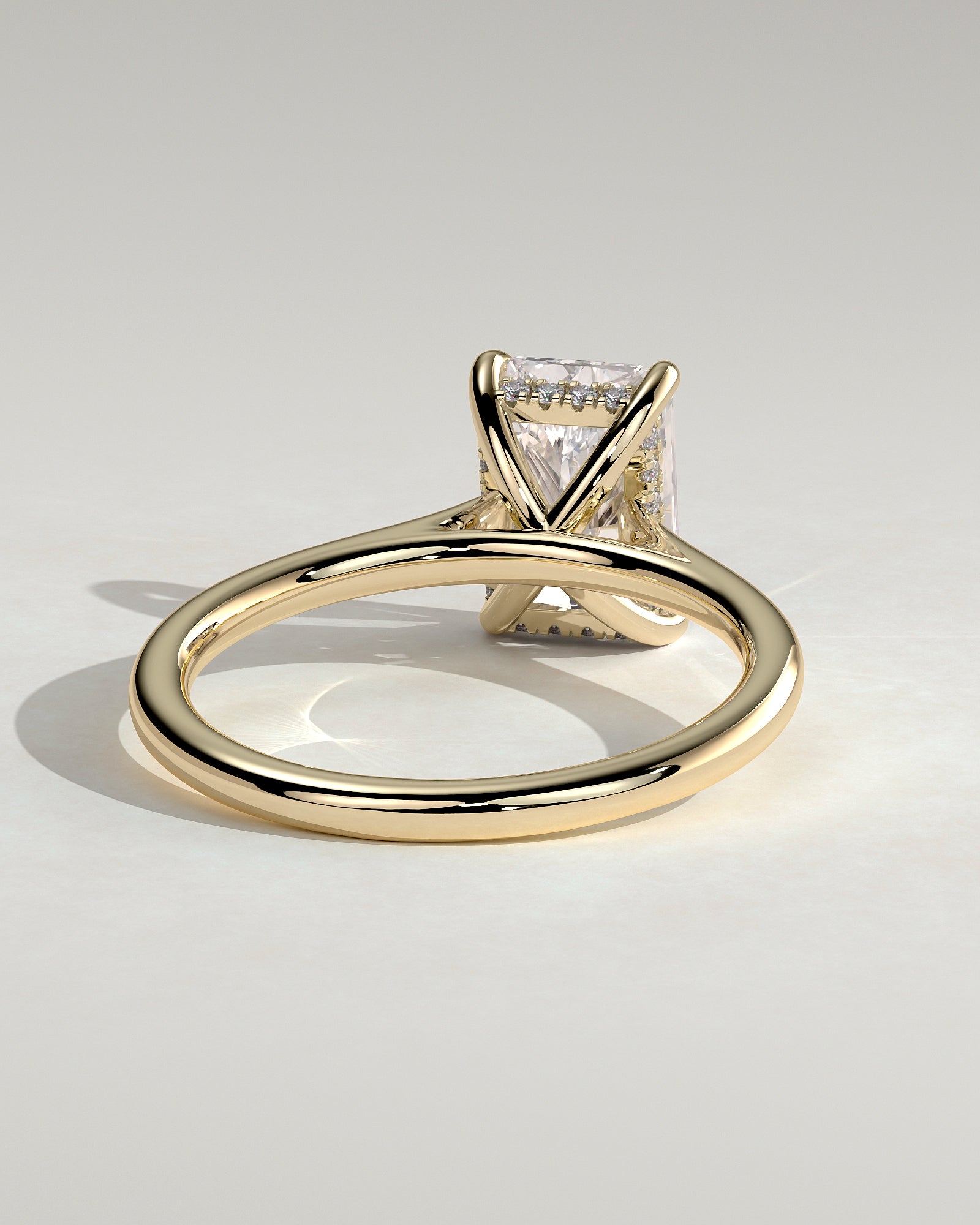 Round Halo, Pave & Split Shank Engagement Ring – 1.93 CT Lab Grown Diamond