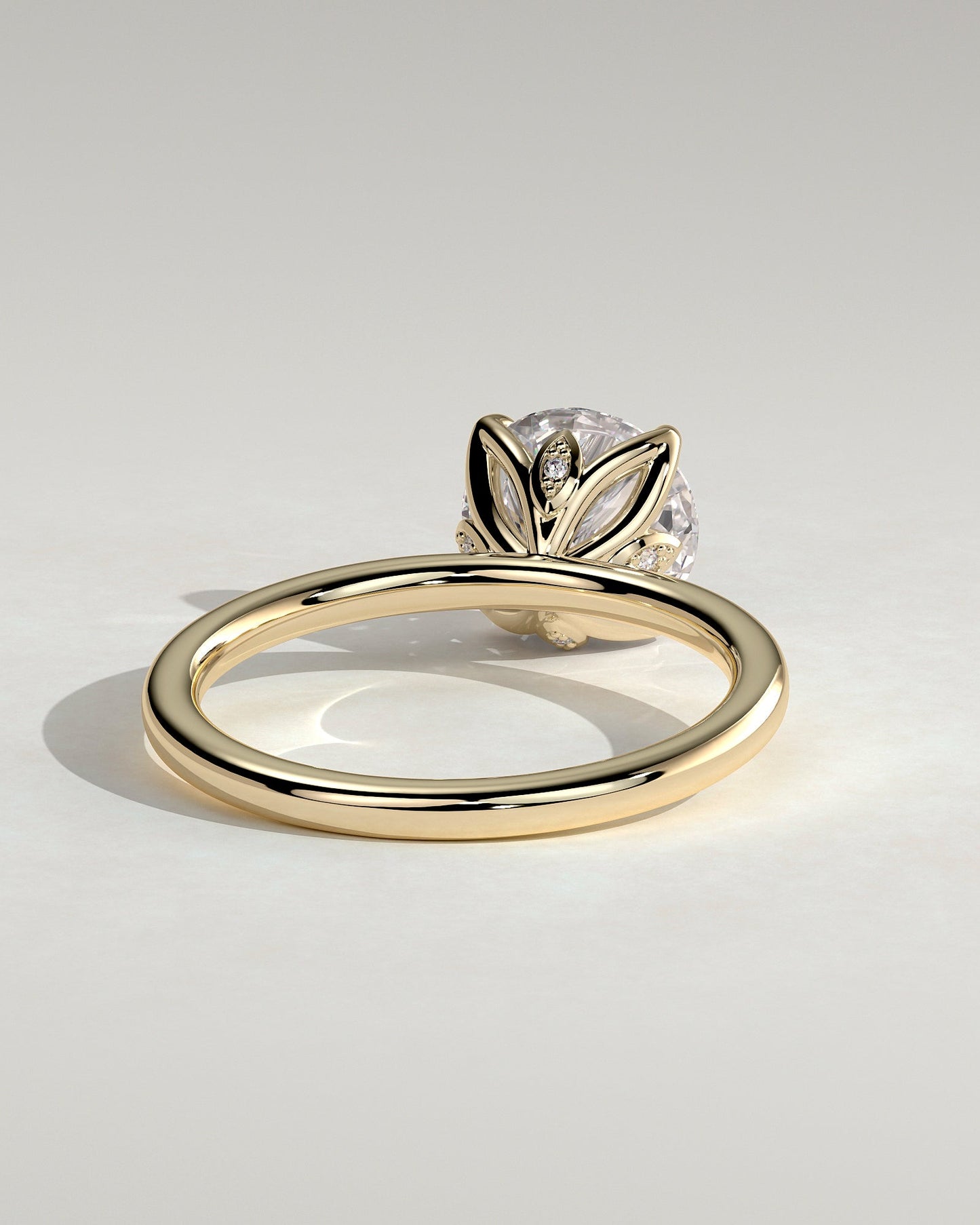 Round Halo, Pave & Split Shank Engagement Ring – 1.93 CT Lab Grown Diamond