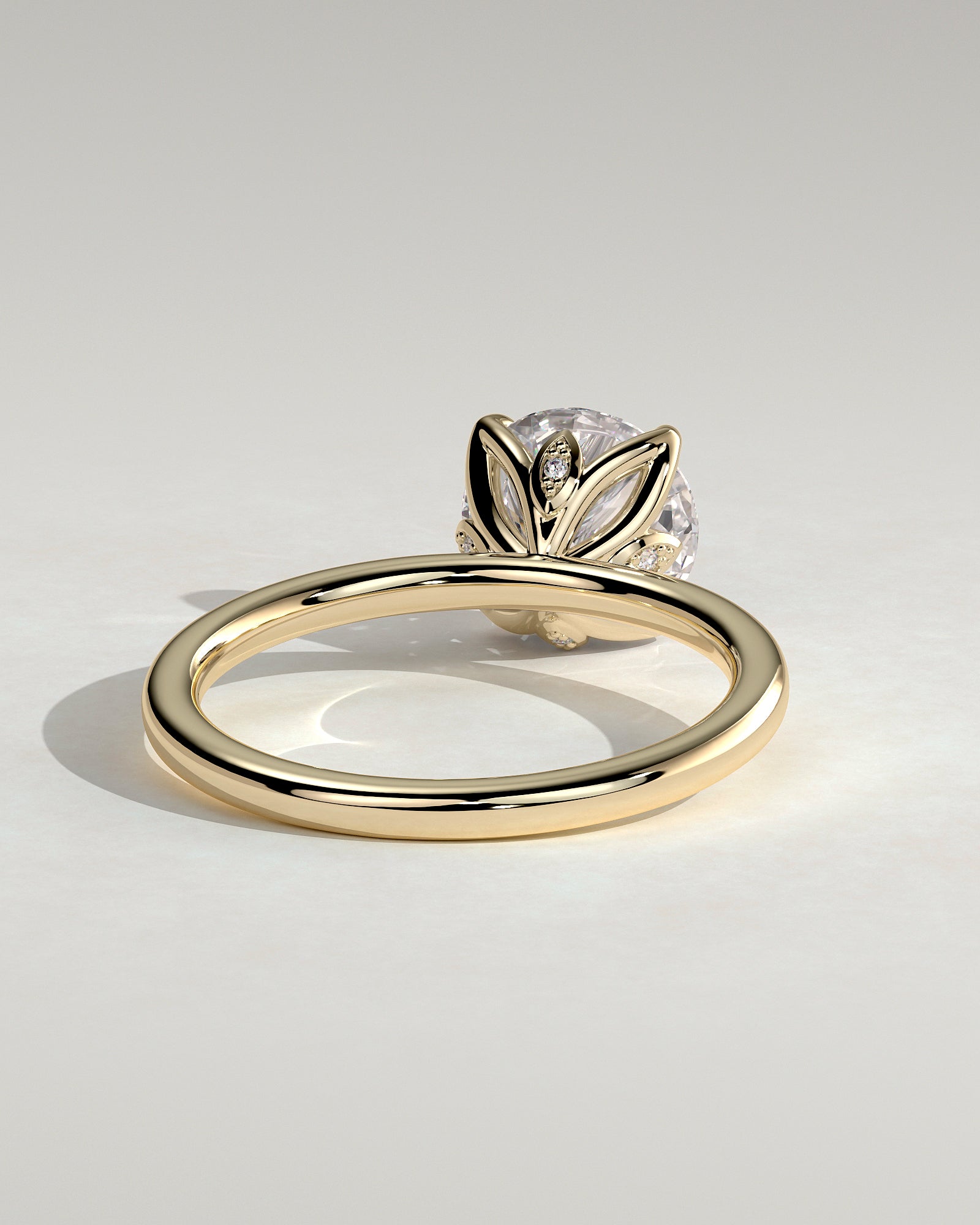 Round Halo, Pave & Split Shank Engagement Ring – 1.93 CT Lab Grown Diamond