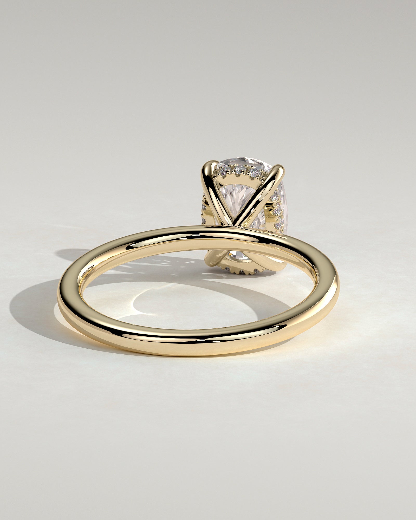 Round Halo, Pave & Split Shank Engagement Ring – 1.93 CT Lab Grown Diamond