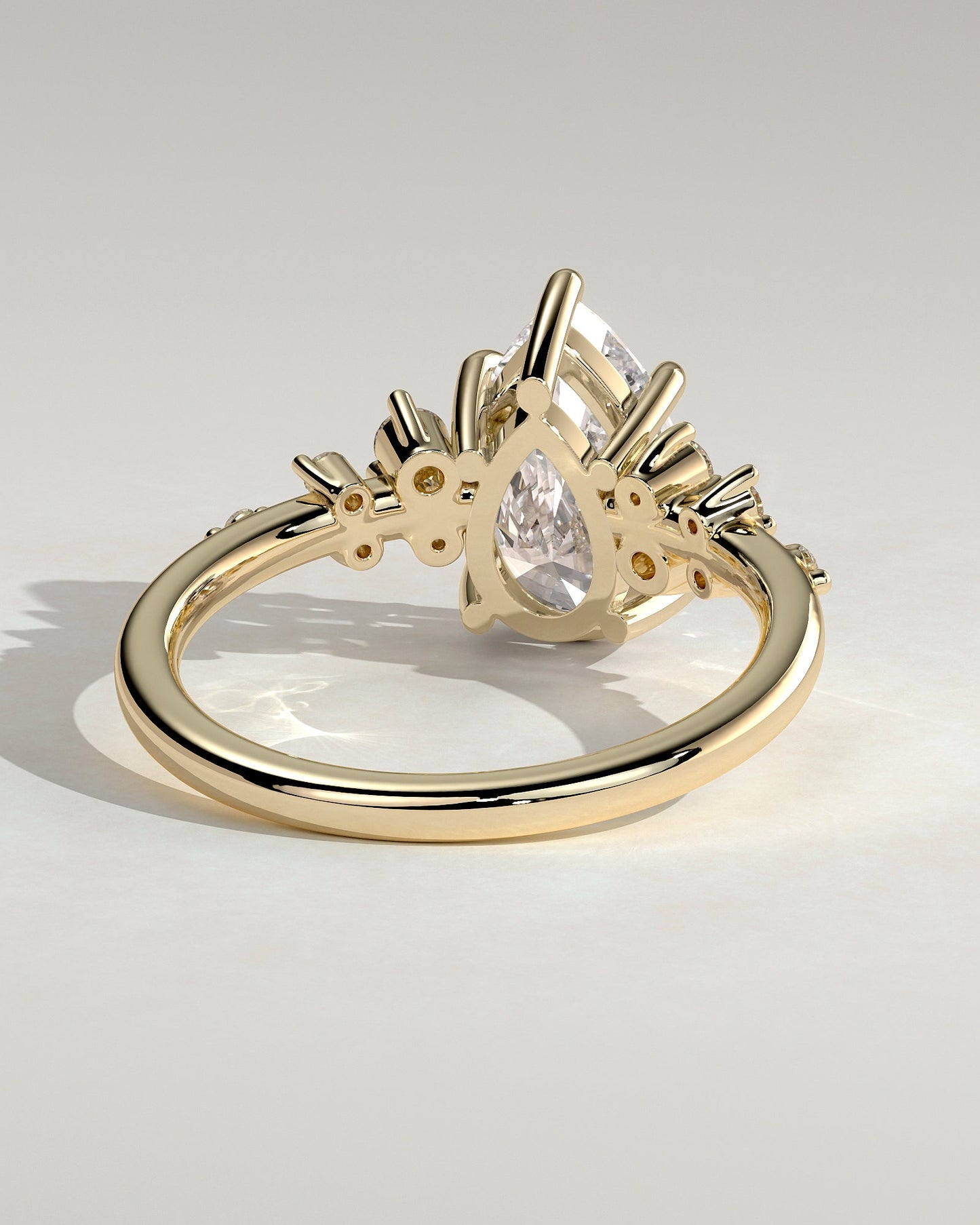 Round Halo, Pave & Split Shank Engagement Ring – 1.93 CT Lab Grown Diamond