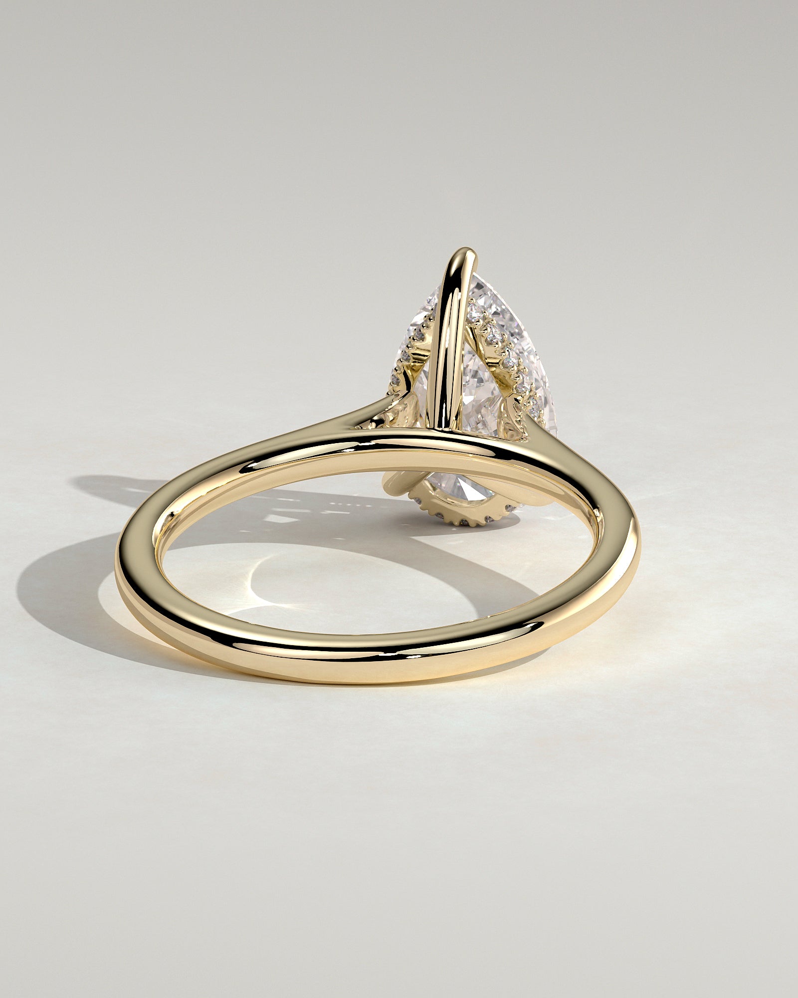 Round Halo, Pave & Split Shank Engagement Ring – 1.93 CT Lab Grown Diamond