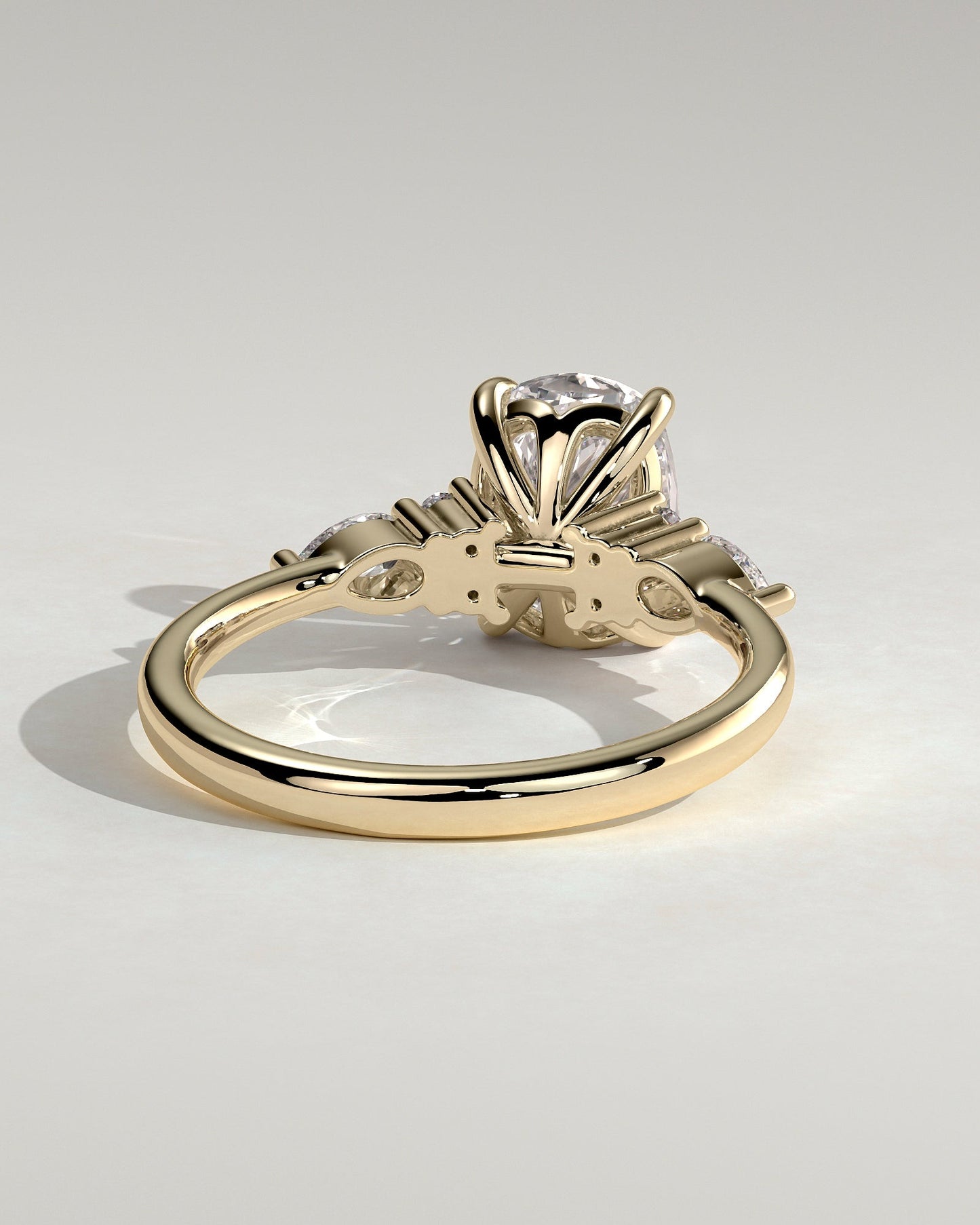 Round Halo, Pave & Split Shank Engagement Ring – 1.93 CT Lab Grown Diamond