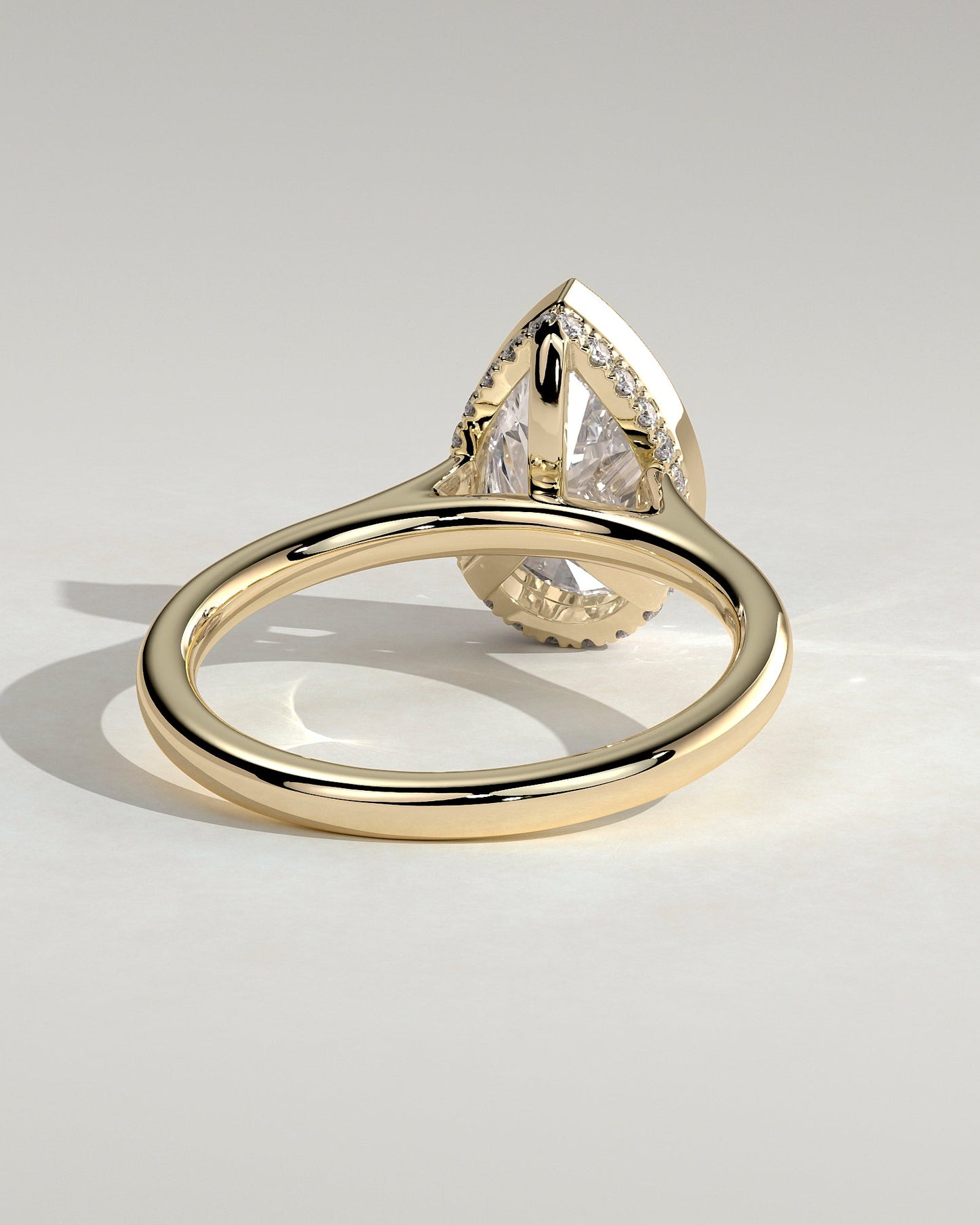 Round Halo, Pave & Split Shank Engagement Ring – 1.93 CT Lab Grown Diamond
