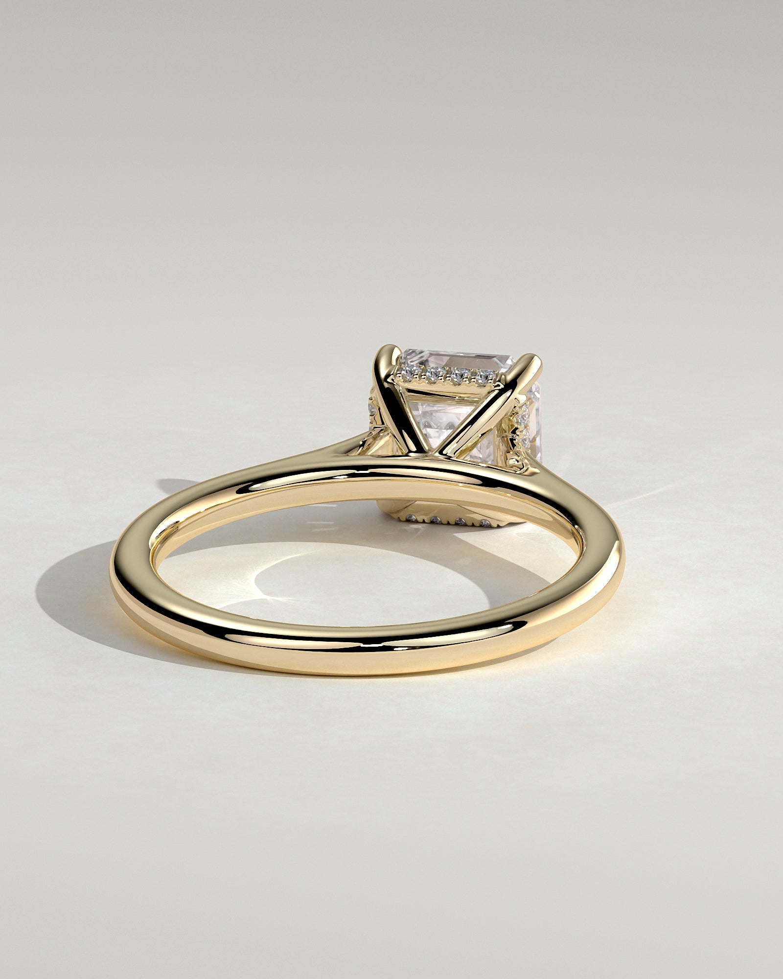 Round Halo, Pave & Split Shank Engagement Ring – 1.93 CT Lab Grown Diamond