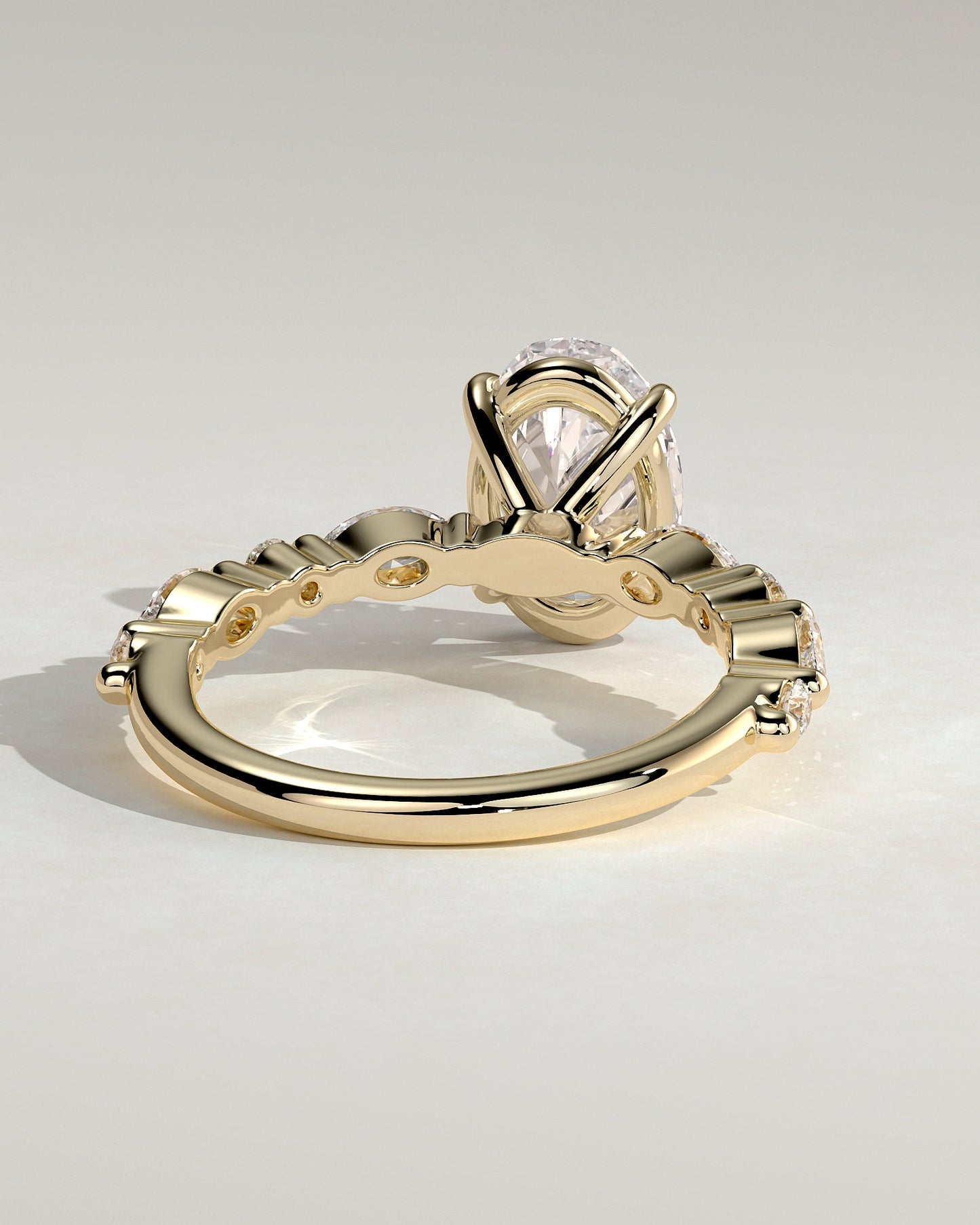 Round Halo, Pave & Split Shank Engagement Ring – 1.93 CT Lab Grown Diamond