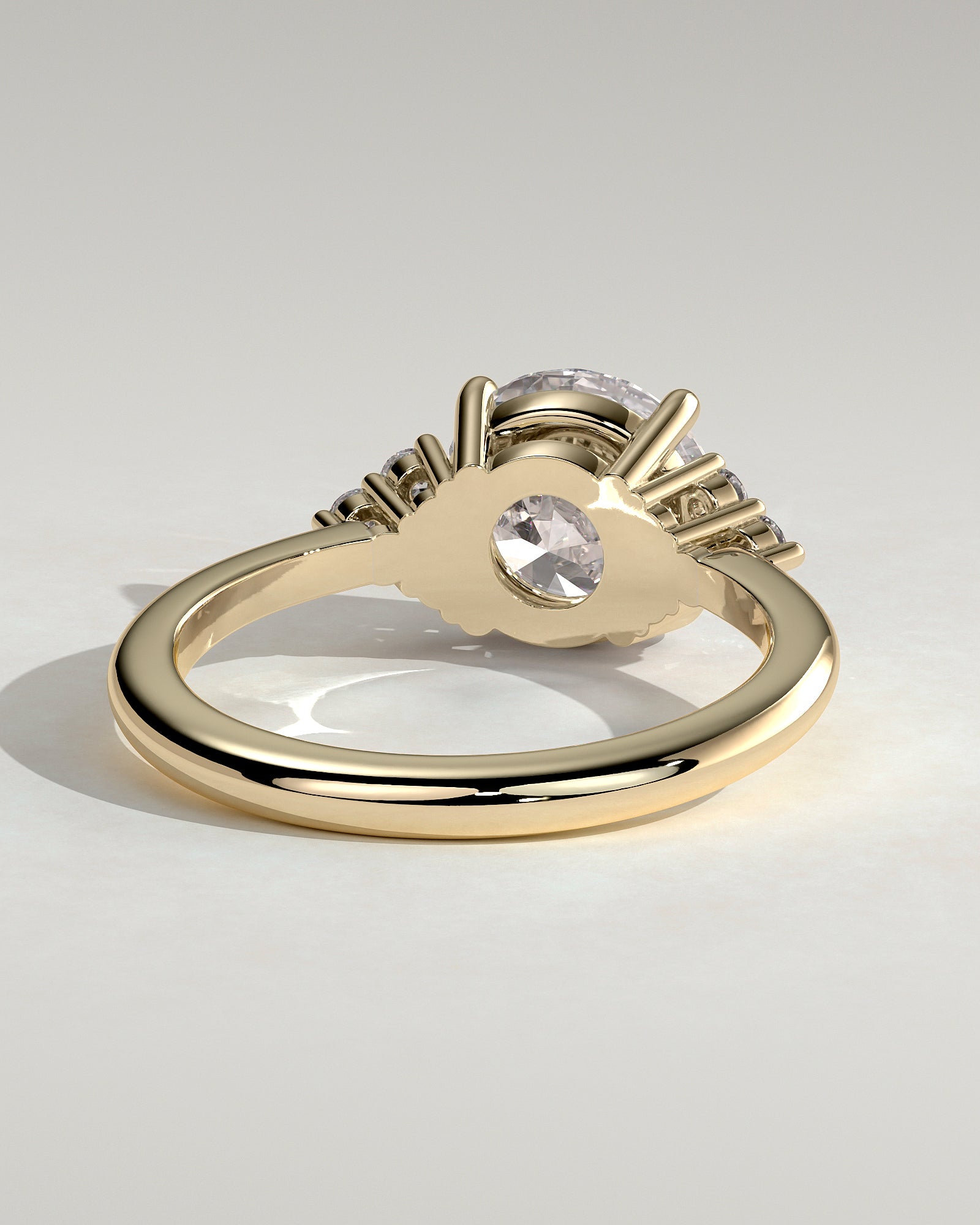Round Halo, Pave & Split Shank Engagement Ring – 1.93 CT Lab Grown Diamond