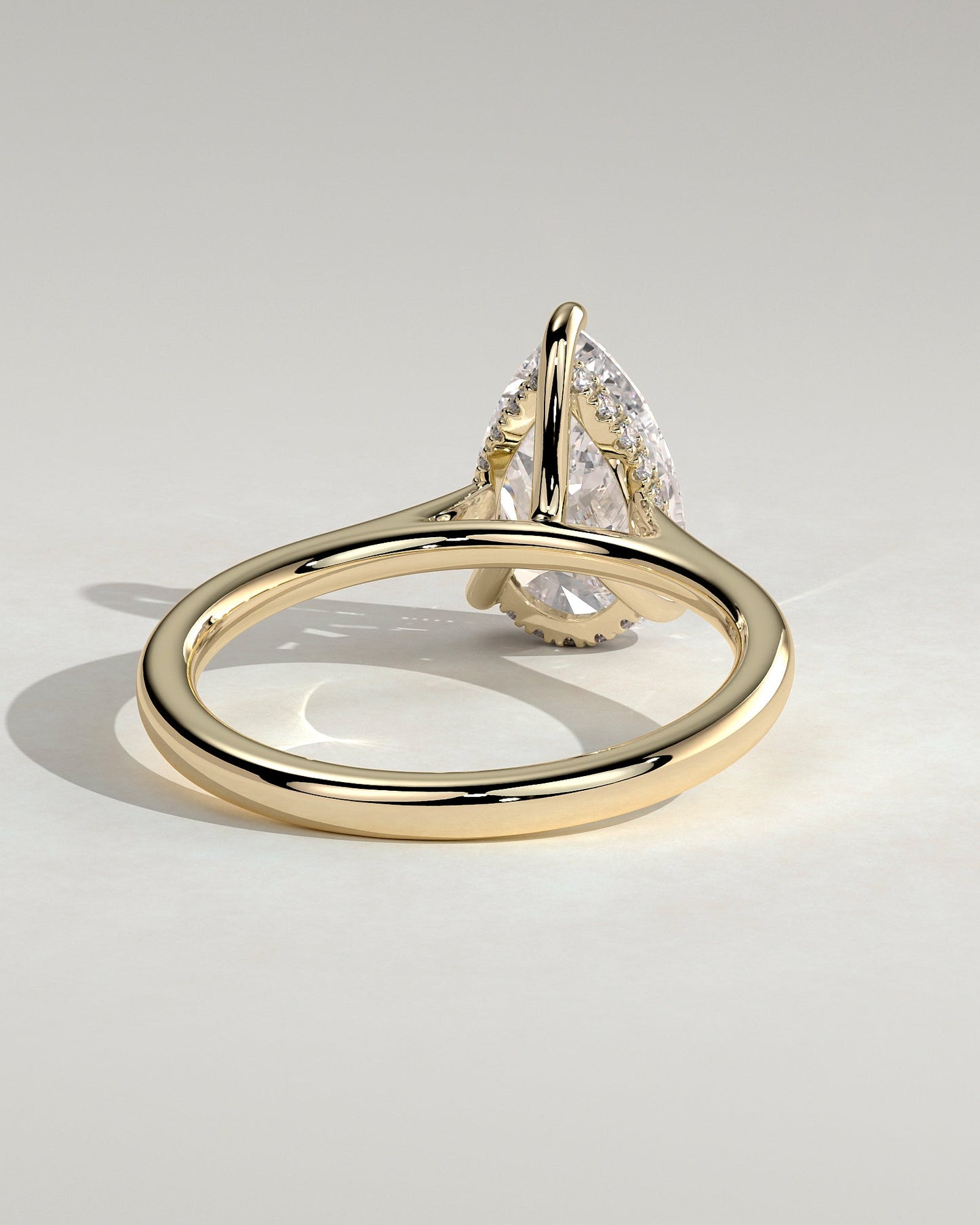Round Halo, Pave & Split Shank Engagement Ring – 1.93 CT Lab Grown Diamond