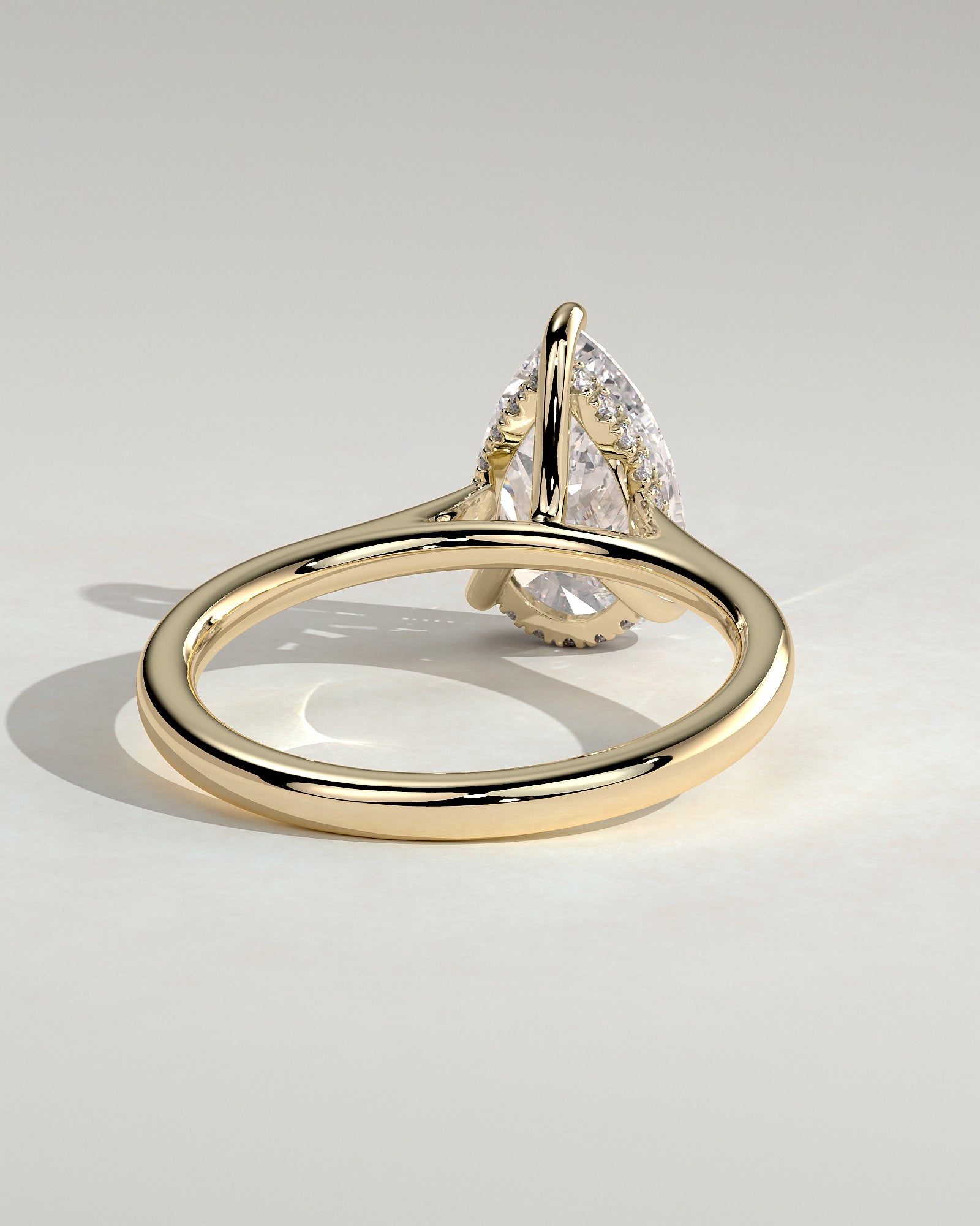 Round Halo, Pave & Split Shank Engagement Ring – 1.93 CT Lab Grown Diamond