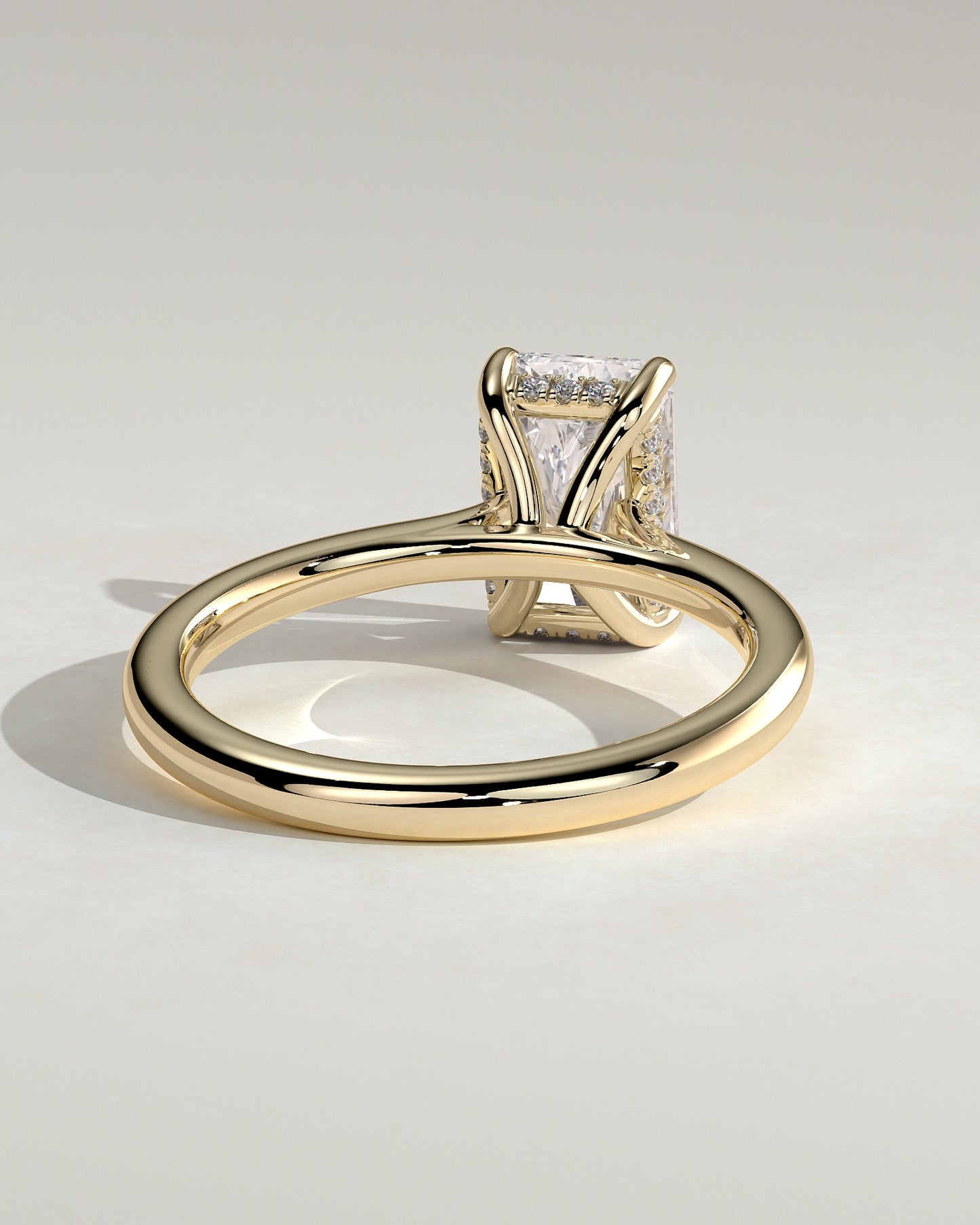 Round Halo, Pave & Split Shank Engagement Ring – 1.93 CT Lab Grown Diamond