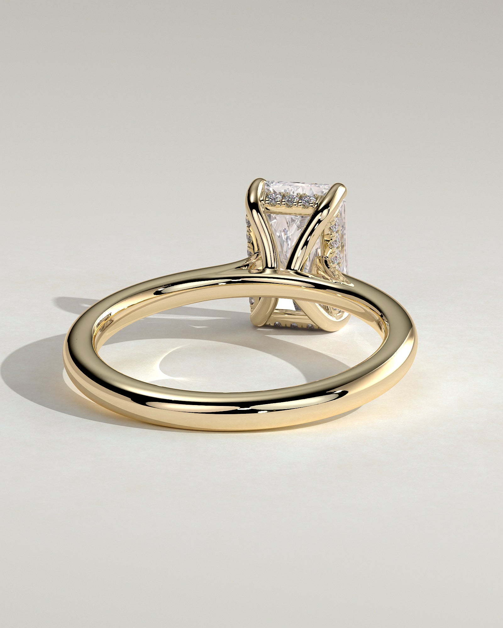Round Halo, Pave & Split Shank Engagement Ring – 1.93 CT Lab Grown Diamond