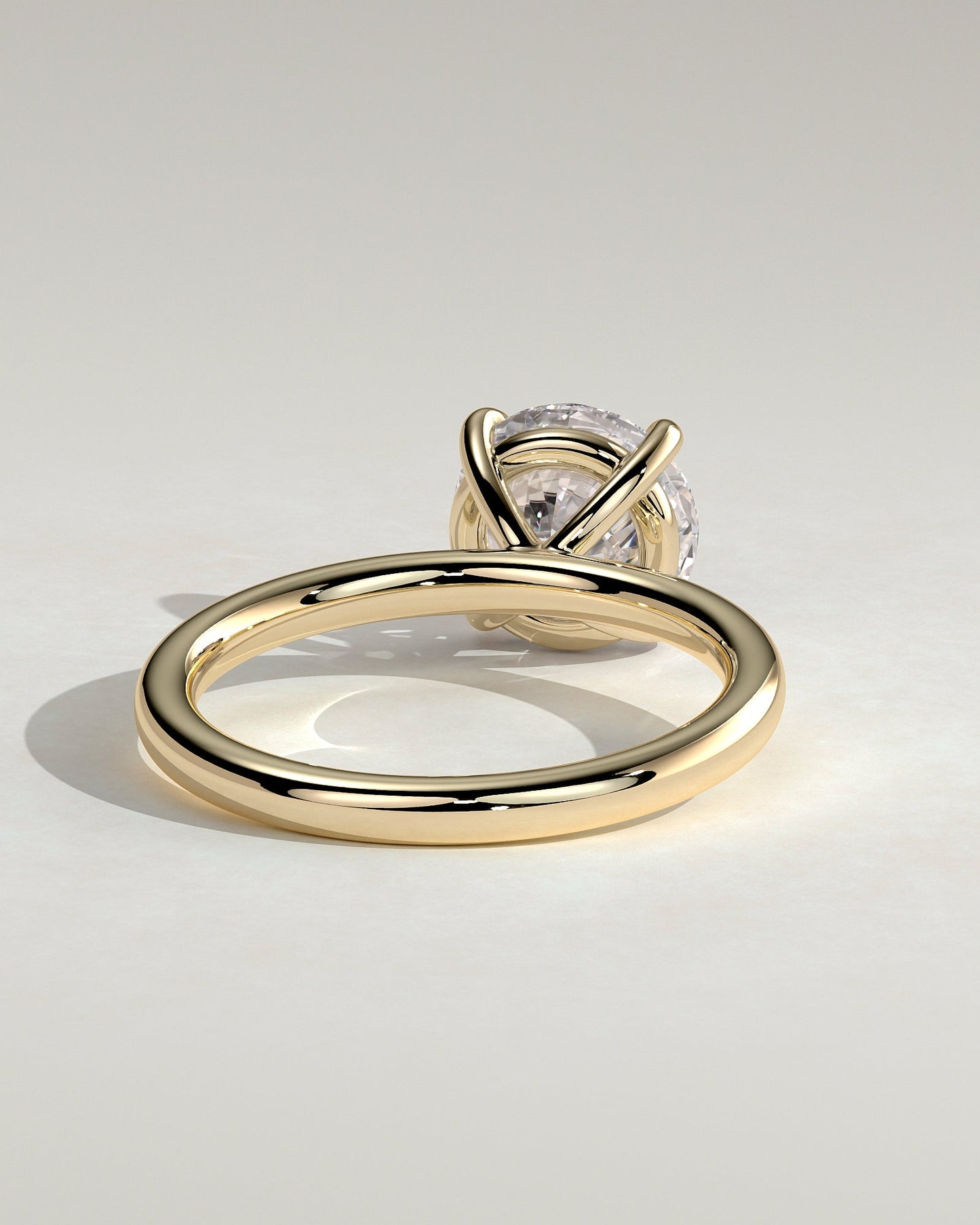 Round Halo, Pave & Split Shank Engagement Ring – 1.93 CT Lab Grown Diamond