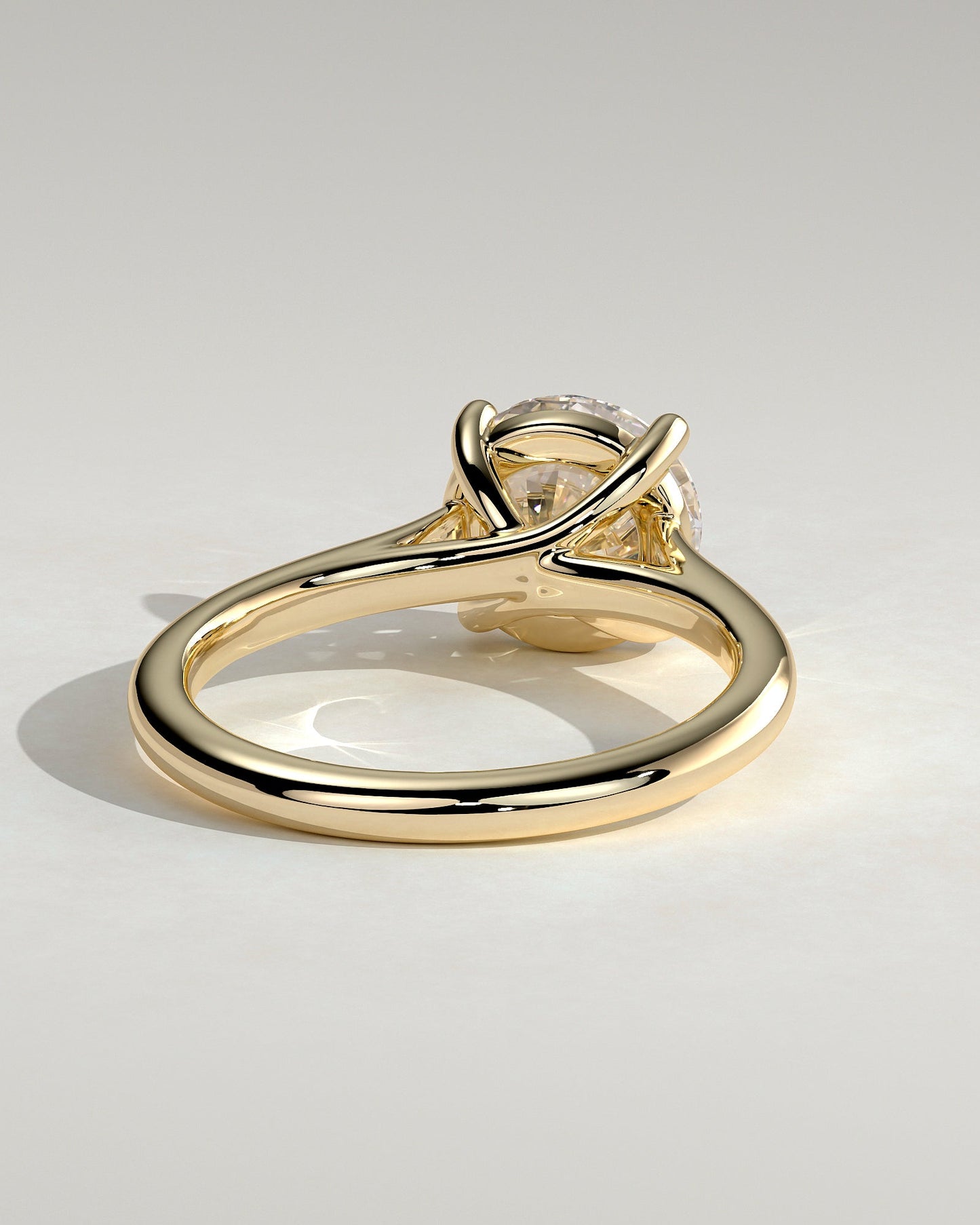 Round Halo, Pave & Split Shank Engagement Ring – 1.93 CT Lab Grown Diamond