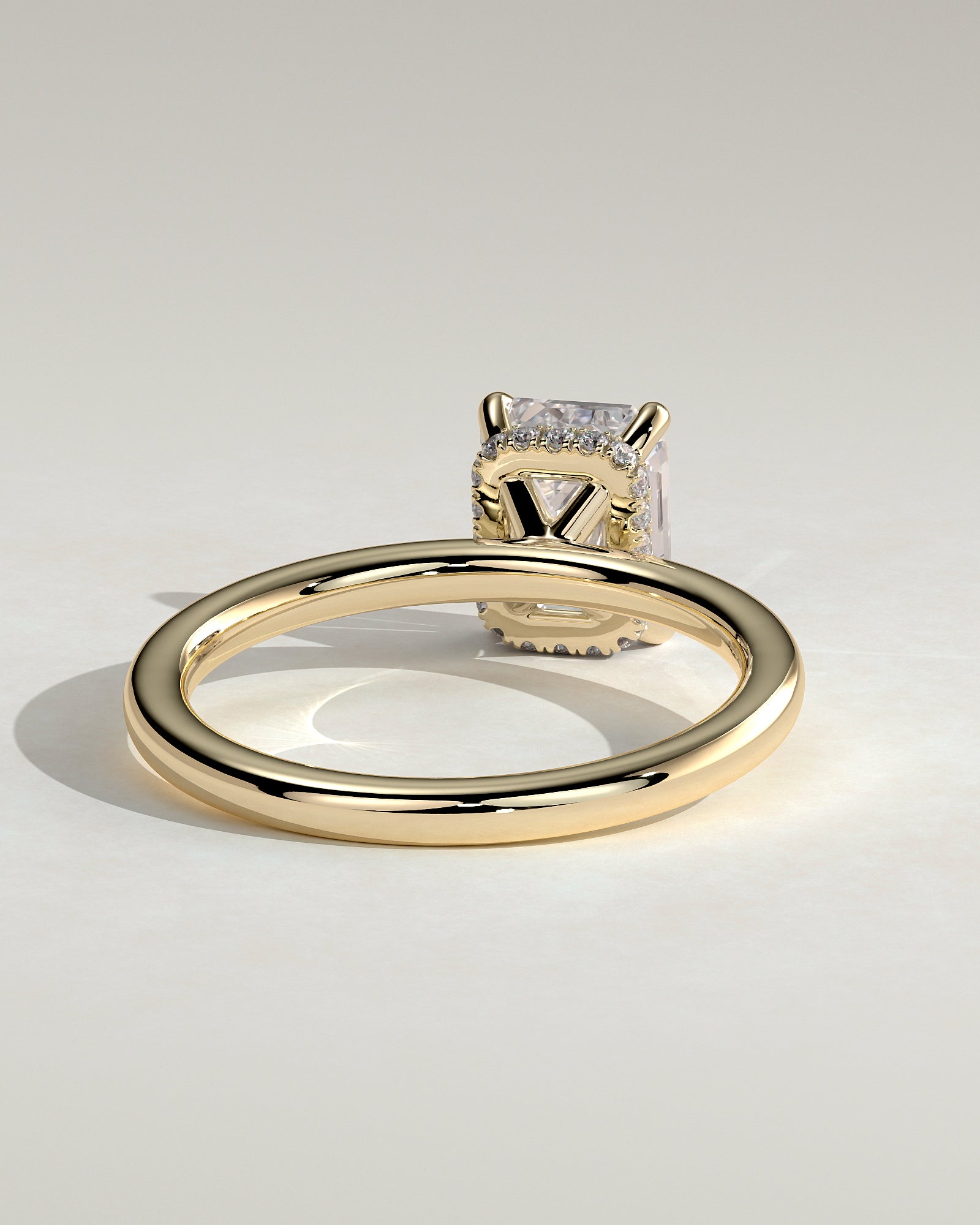 Round Halo, Pave & Split Shank Engagement Ring – 1.93 CT Lab Grown Diamond