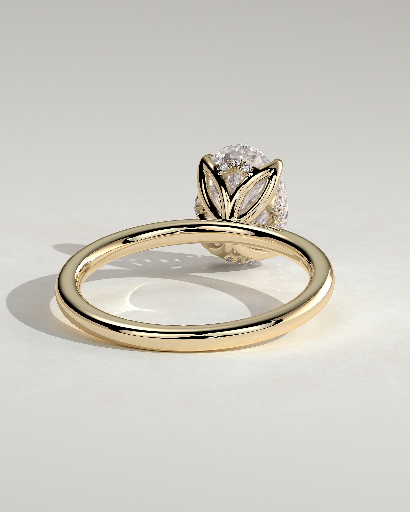 Round Halo, Pave & Split Shank Engagement Ring – 1.93 CT Lab Grown Diamond