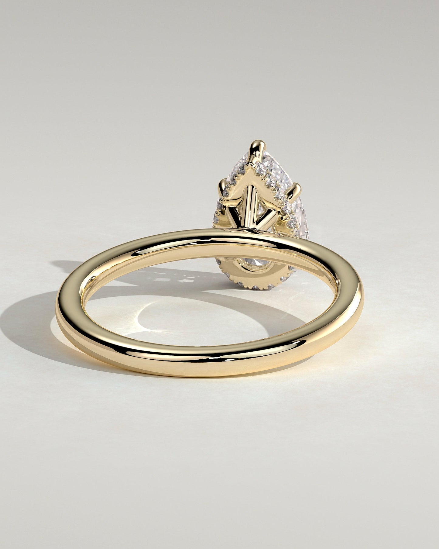 Round Halo, Pave & Split Shank Engagement Ring – 1.93 CT Lab Grown Diamond