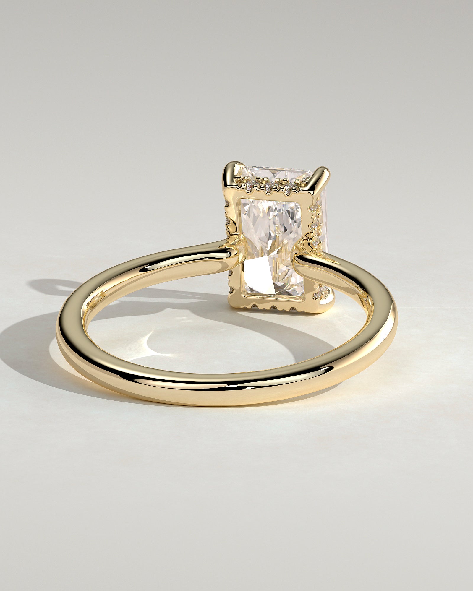 Round Halo, Pave & Split Shank Engagement Ring – 1.93 CT Lab Grown Diamond