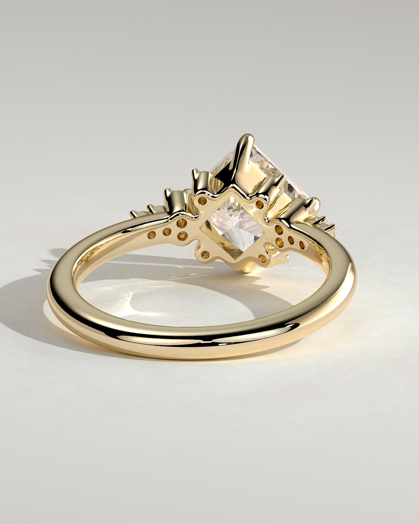 Round Halo, Pave & Split Shank Engagement Ring – 1.93 CT Lab Grown Diamond