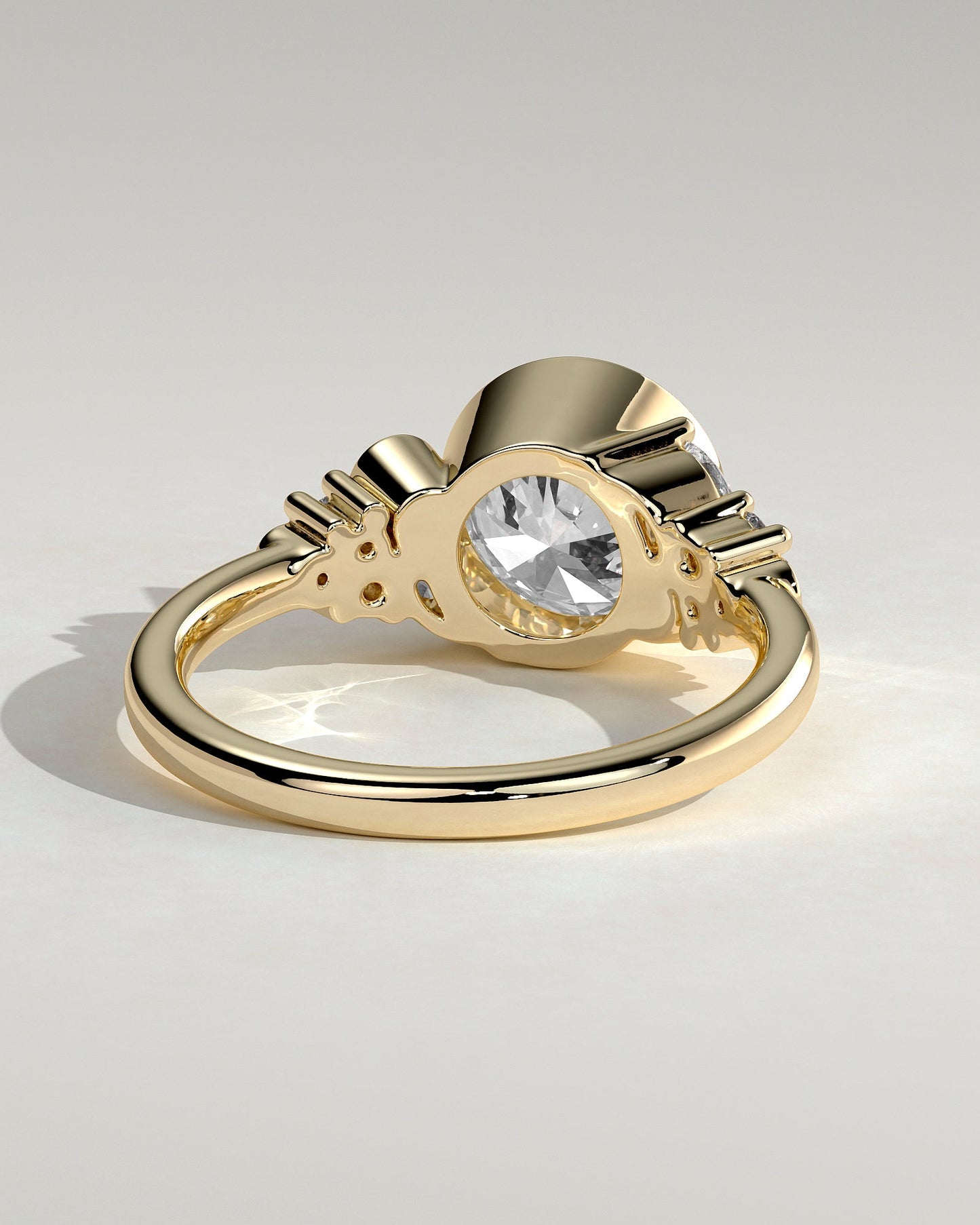 Round Halo, Pave & Split Shank Engagement Ring – 1.93 CT Lab Grown Diamond