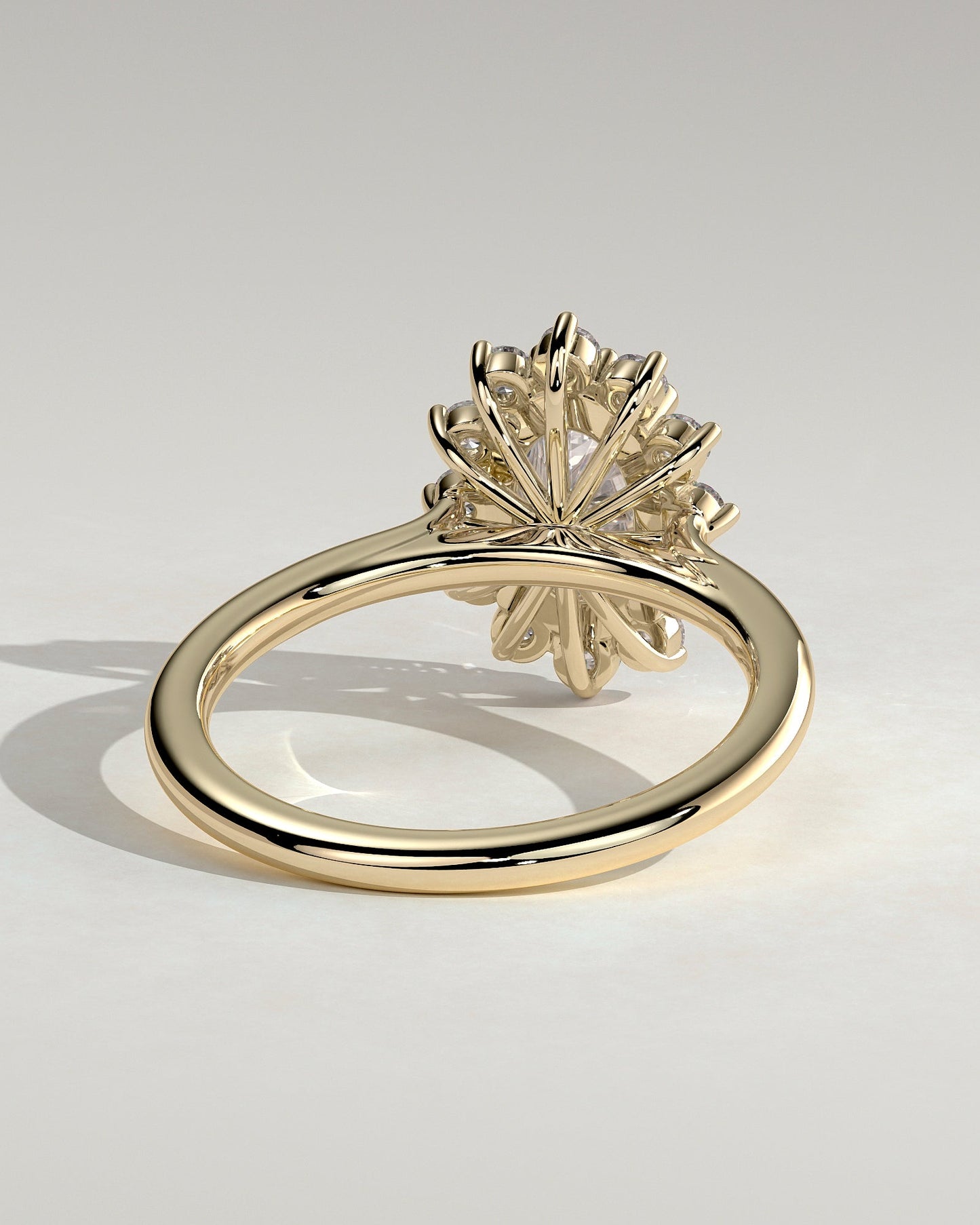 Round Halo, Pave & Split Shank Engagement Ring – 1.93 CT Lab Grown Diamond