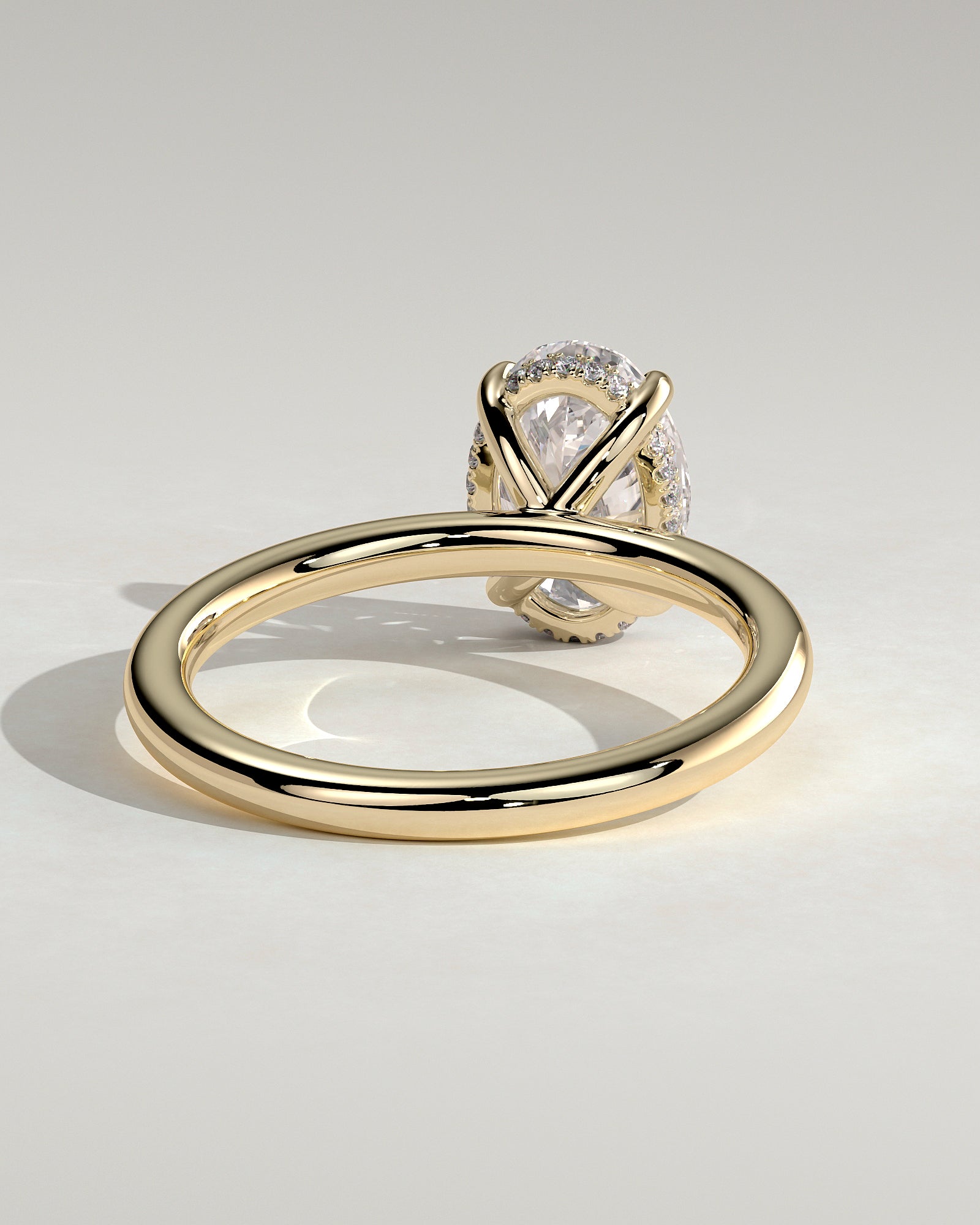 Round Halo, Pave & Split Shank Engagement Ring – 1.93 CT Lab Grown Diamond