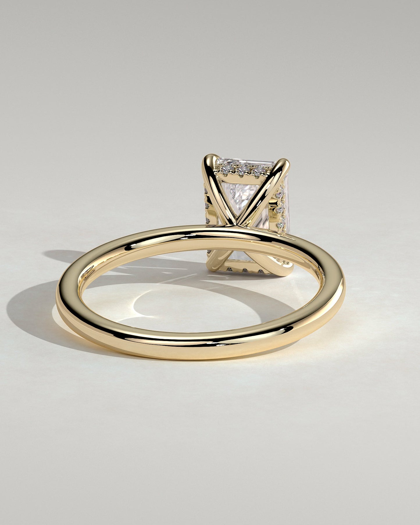 Round Halo, Pave & Split Shank Engagement Ring – 1.93 CT Lab Grown Diamond
