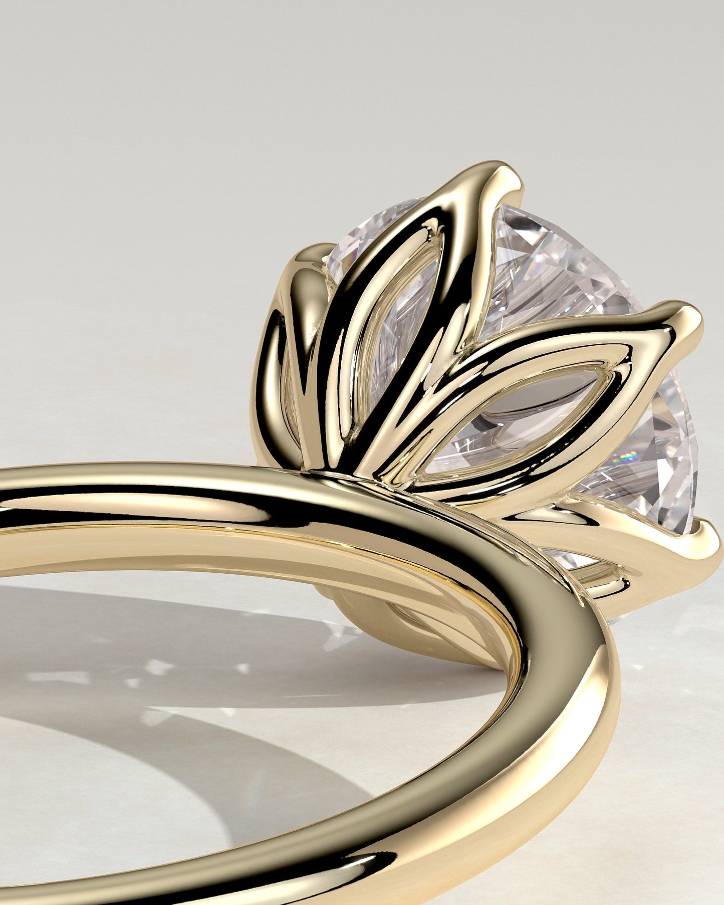 Round Halo, Pave & Split Shank Engagement Ring – 1.93 CT Lab Grown Diamond