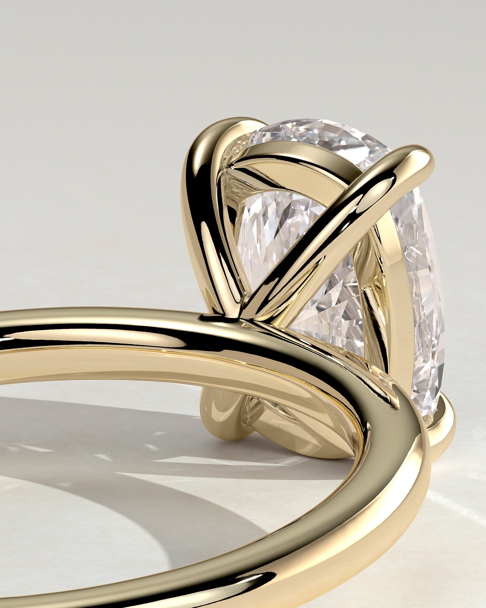 Round Halo, Pave & Split Shank Engagement Ring – 1.93 CT Lab Grown Diamond
