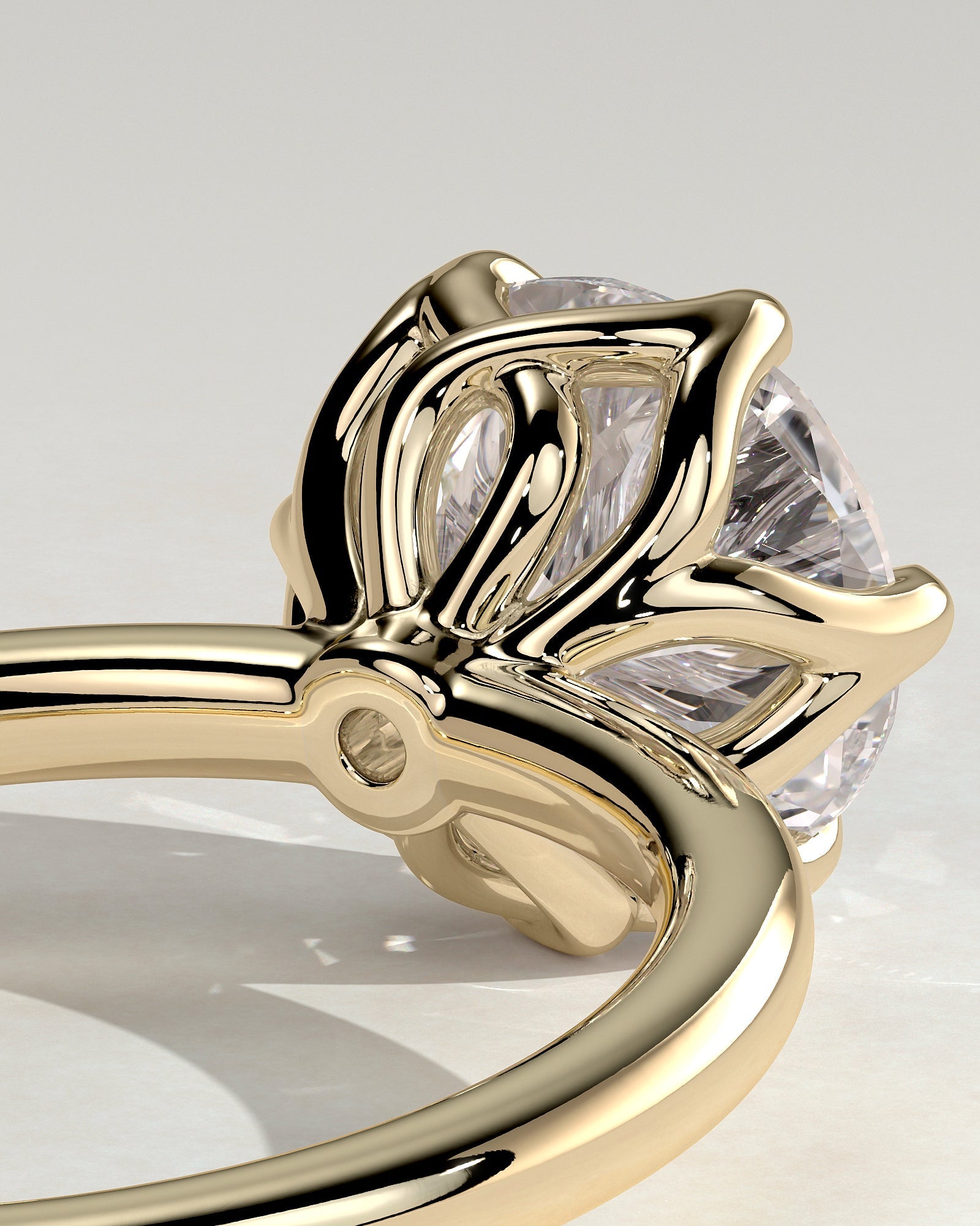 Round Halo, Pave & Split Shank Engagement Ring – 1.93 CT Lab Grown Diamond