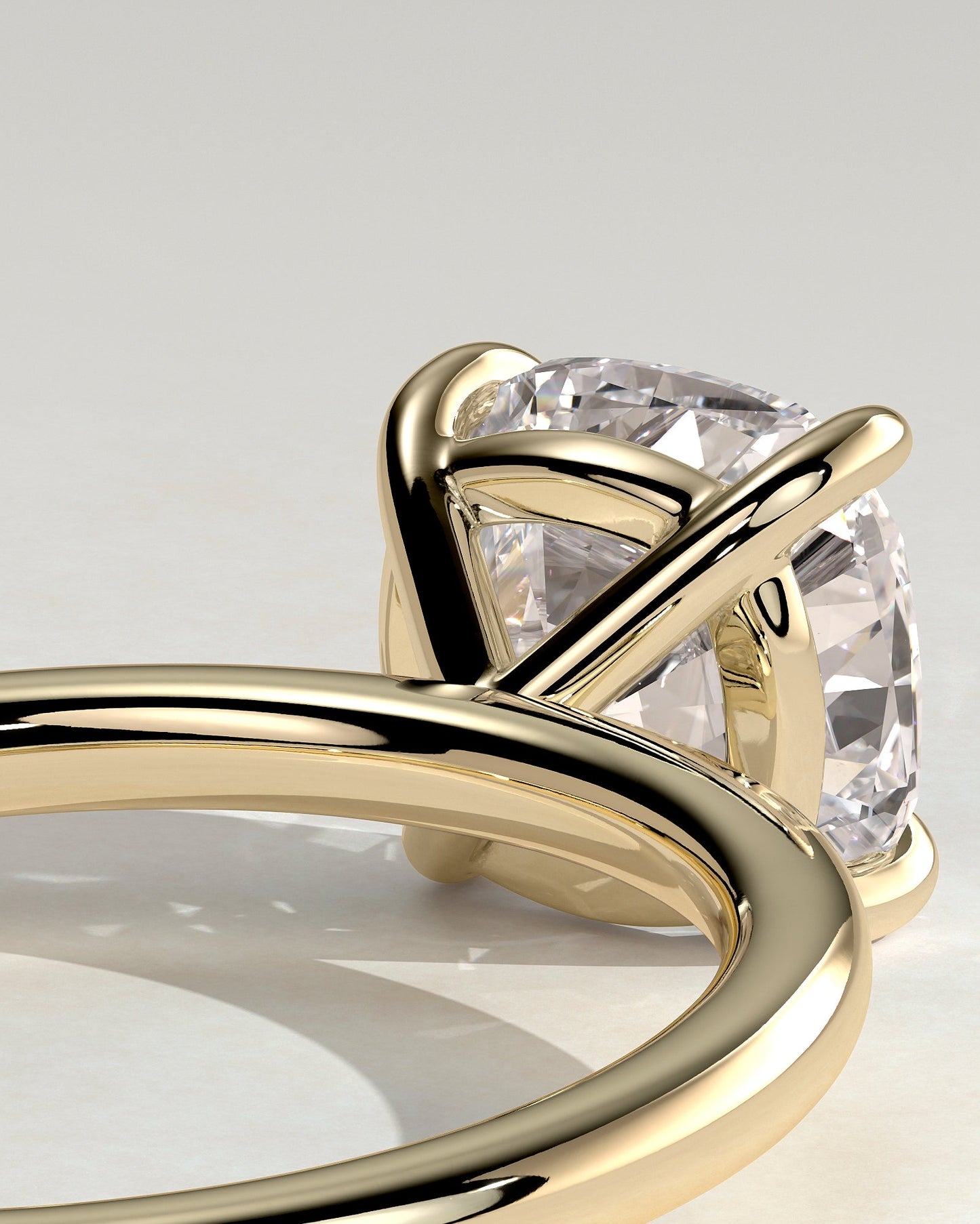Round Halo, Pave & Split Shank Engagement Ring – 1.93 CT Lab Grown Diamond