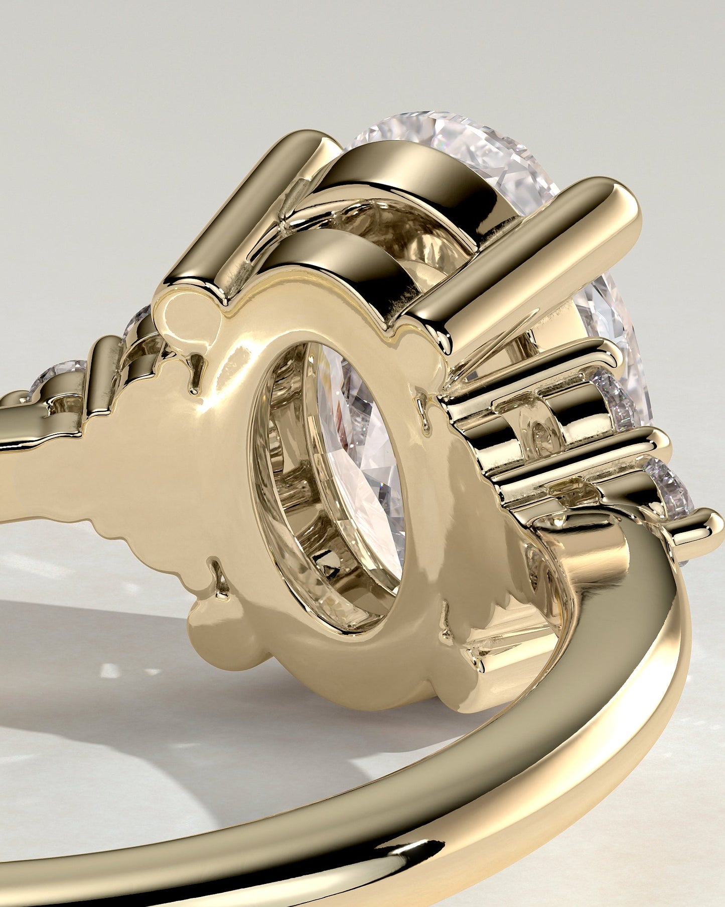 Round Halo, Pave & Split Shank Engagement Ring – 1.93 CT Lab Grown Diamond