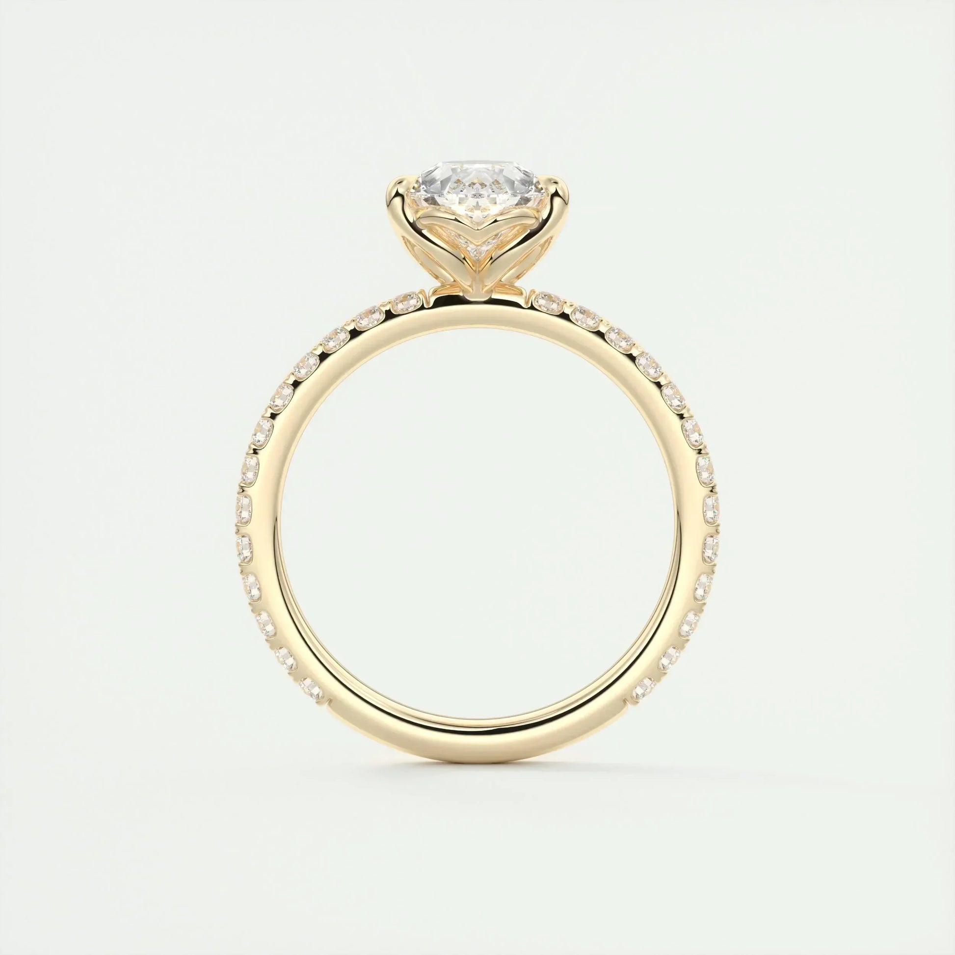 2 CT Pear Solitaire CVD F/VS1 Diamond Engagement Ring 14