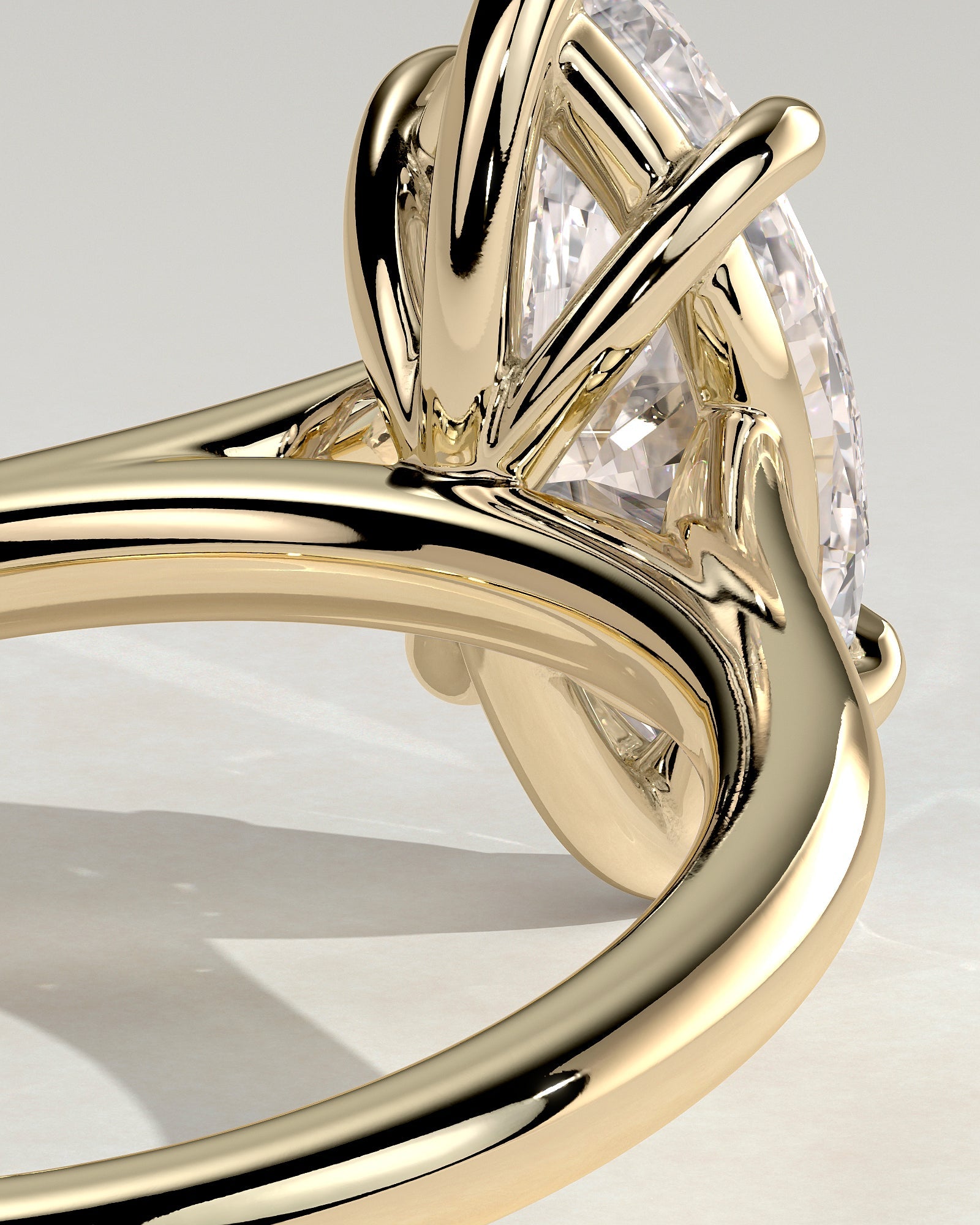 Round Halo, Pave & Split Shank Engagement Ring – 1.93 CT Lab Grown Diamond